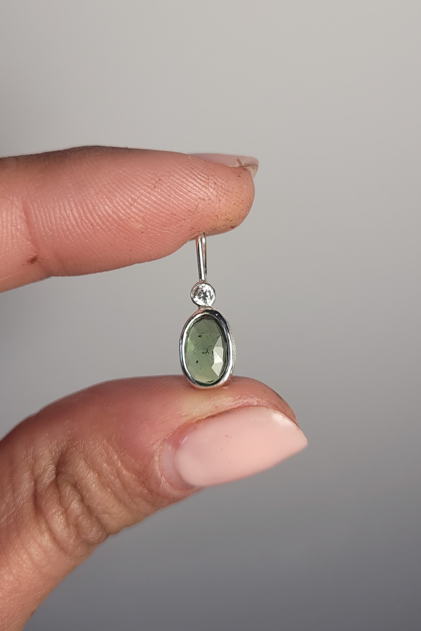 Collar turmalina verde y topacio