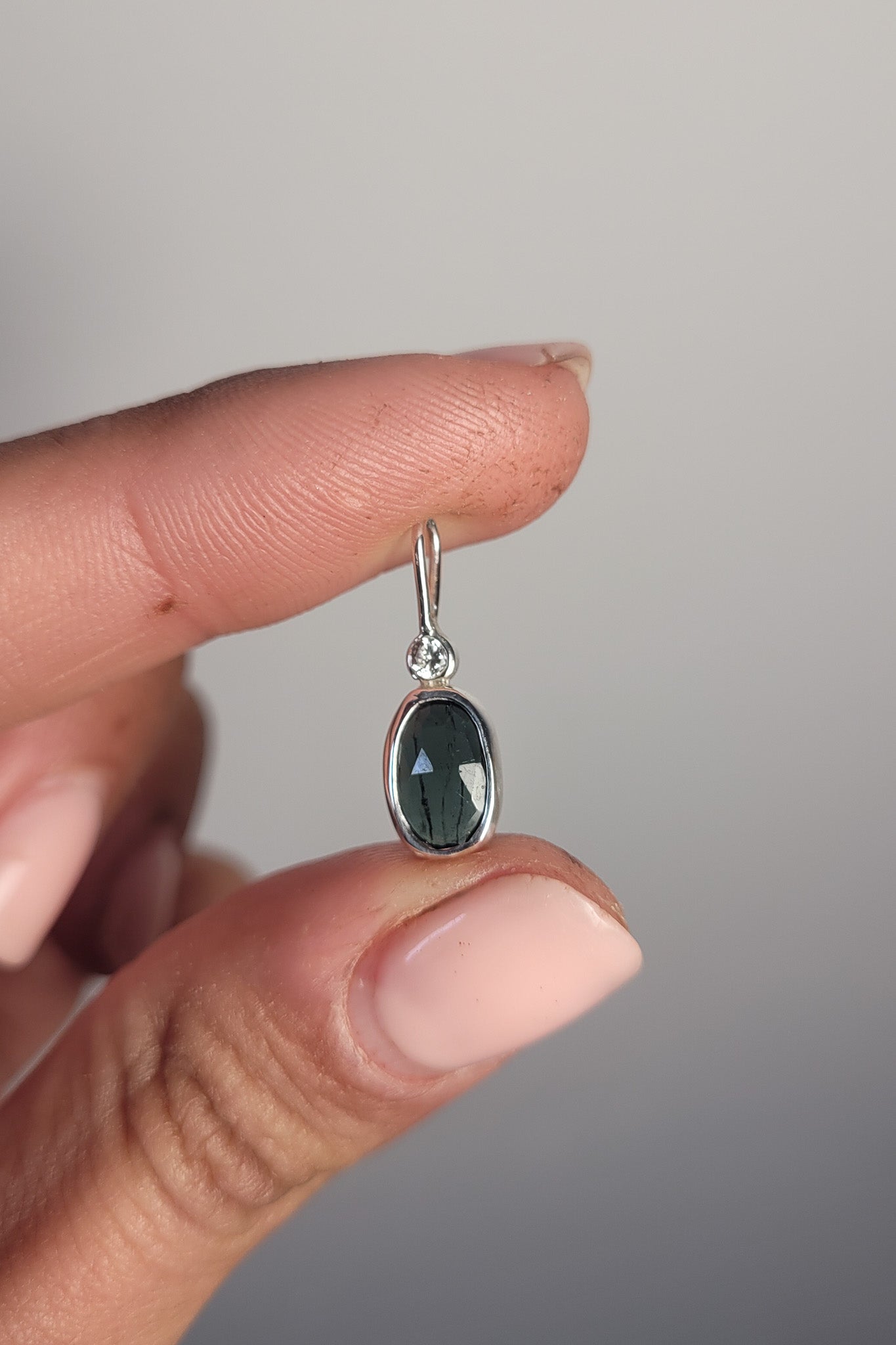 Colgante turmalina y topacio