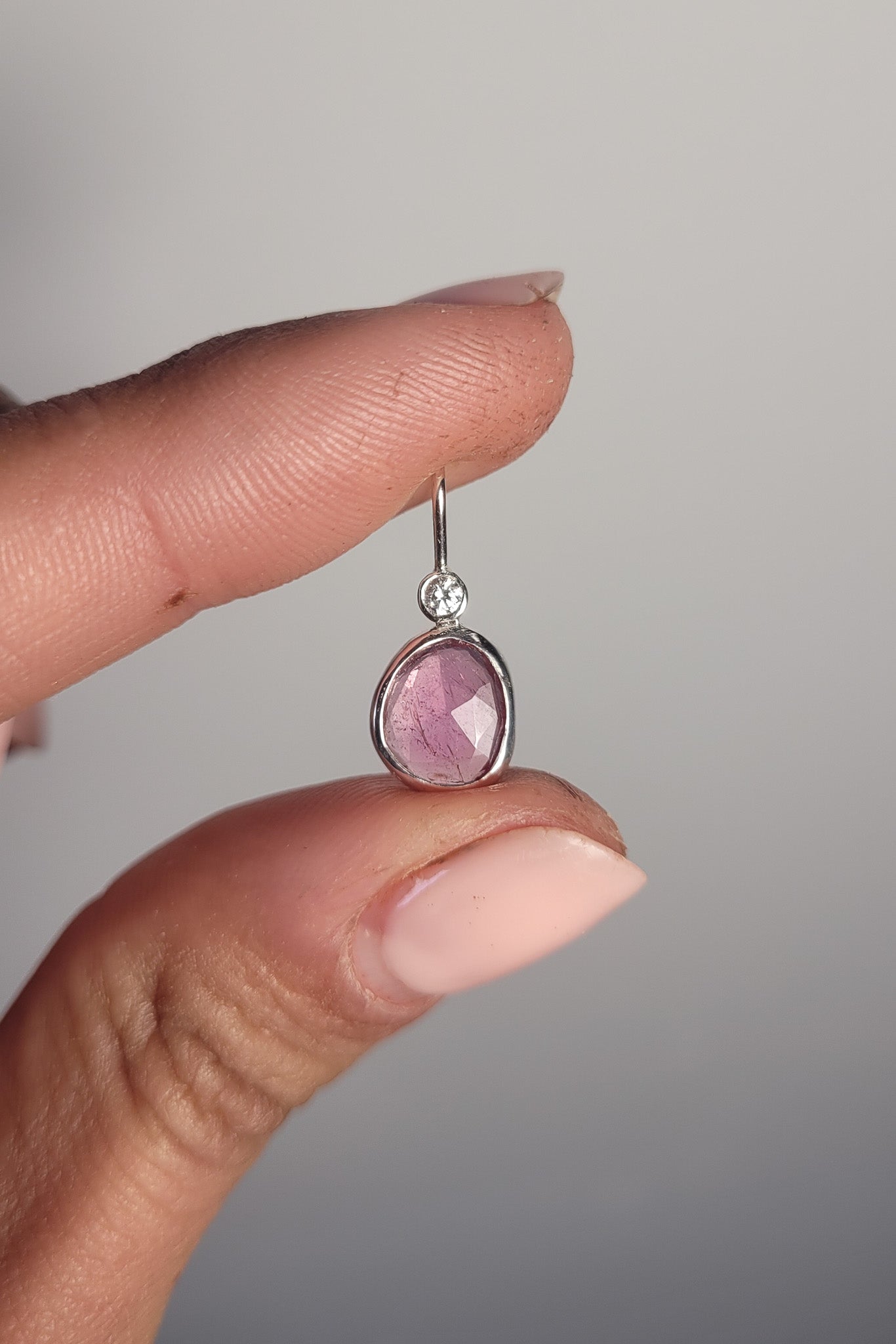 Collar turmalina rosa y topacio