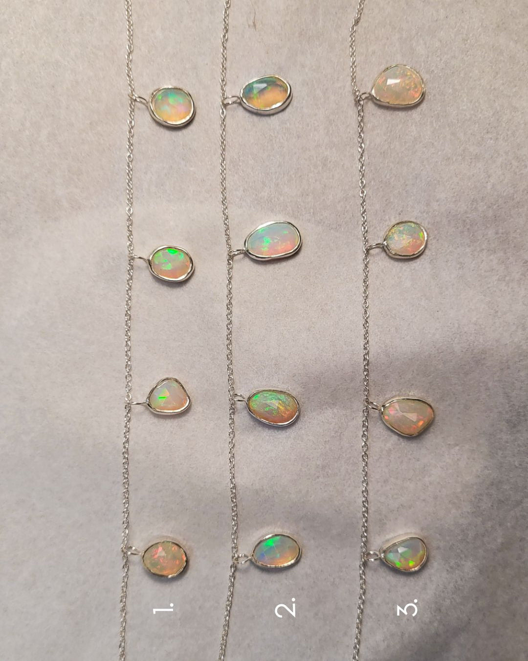 Collar ópalos etíopes