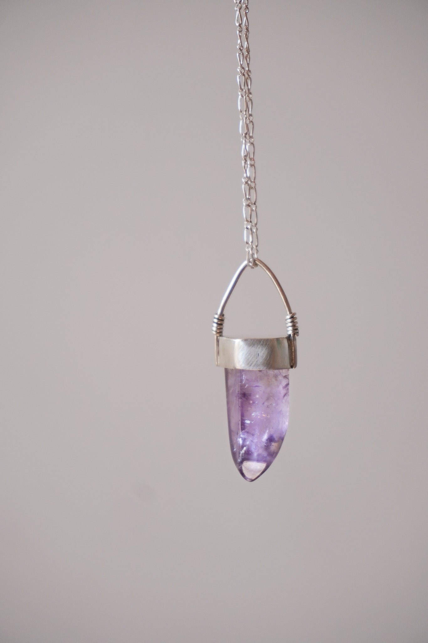 Collar péndulo amatista