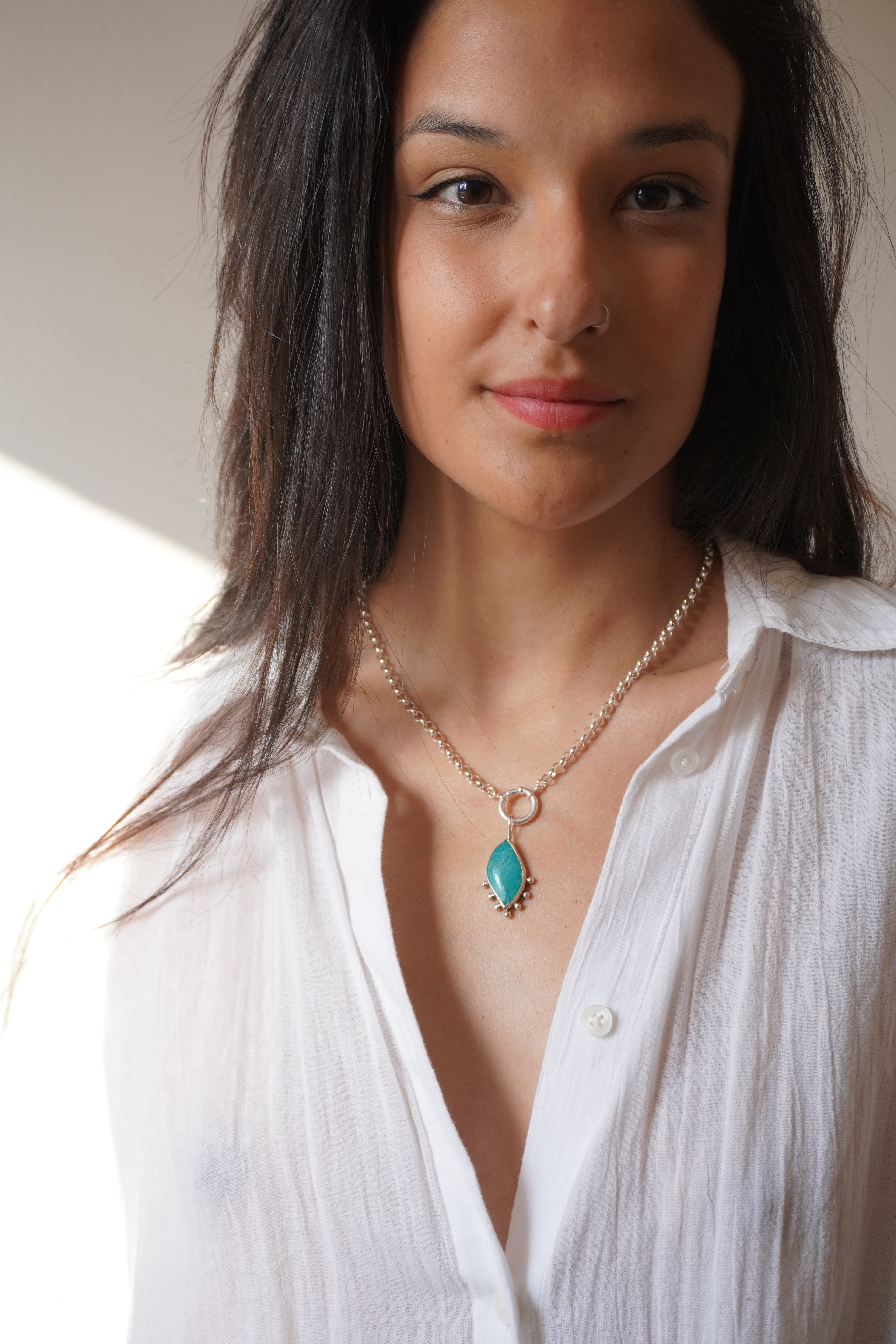 Collar marea amazonita