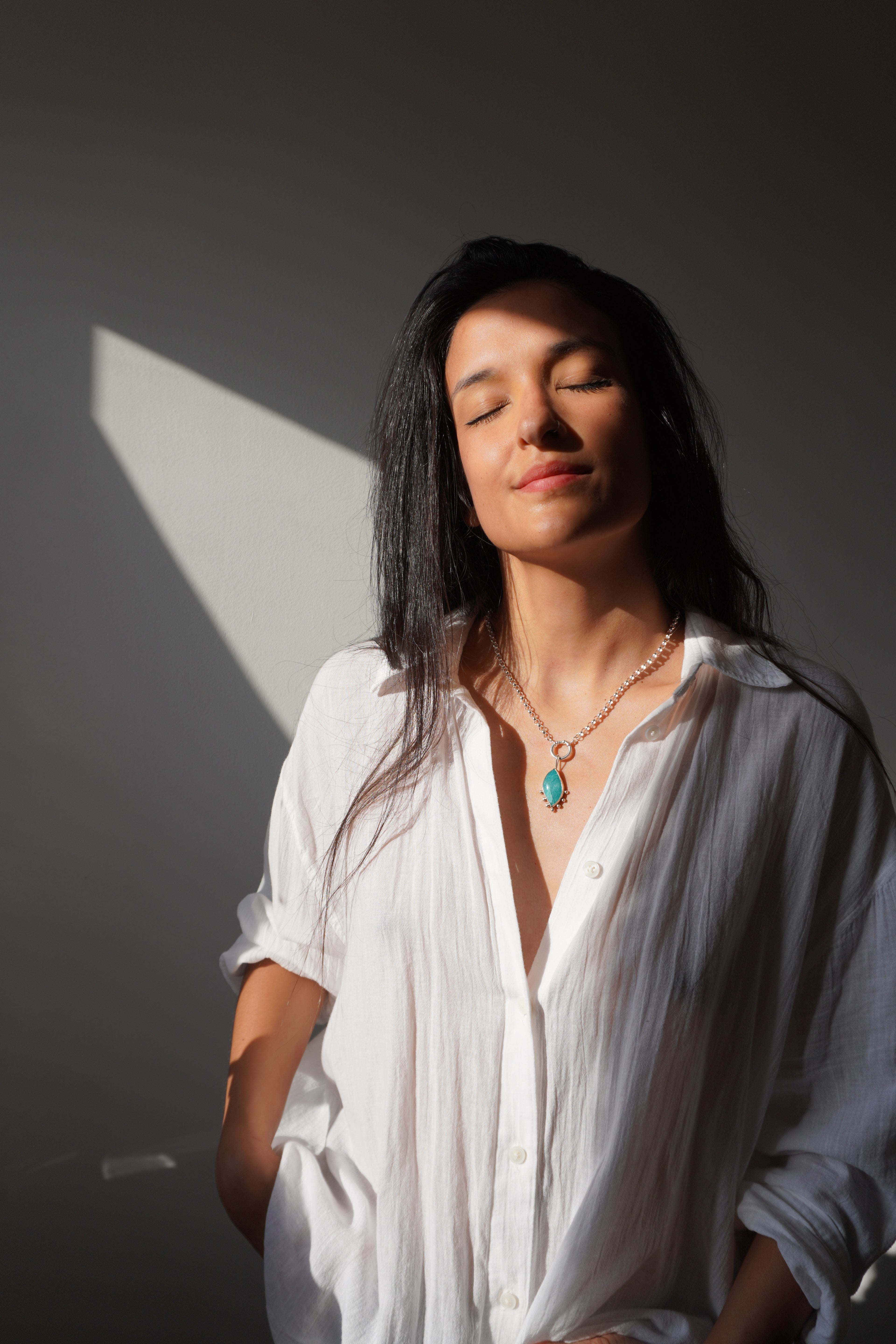 Collar marea amazonita