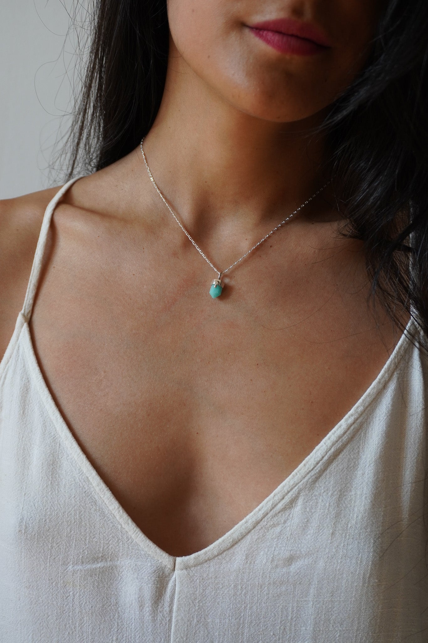 Colgante puntita amazonita