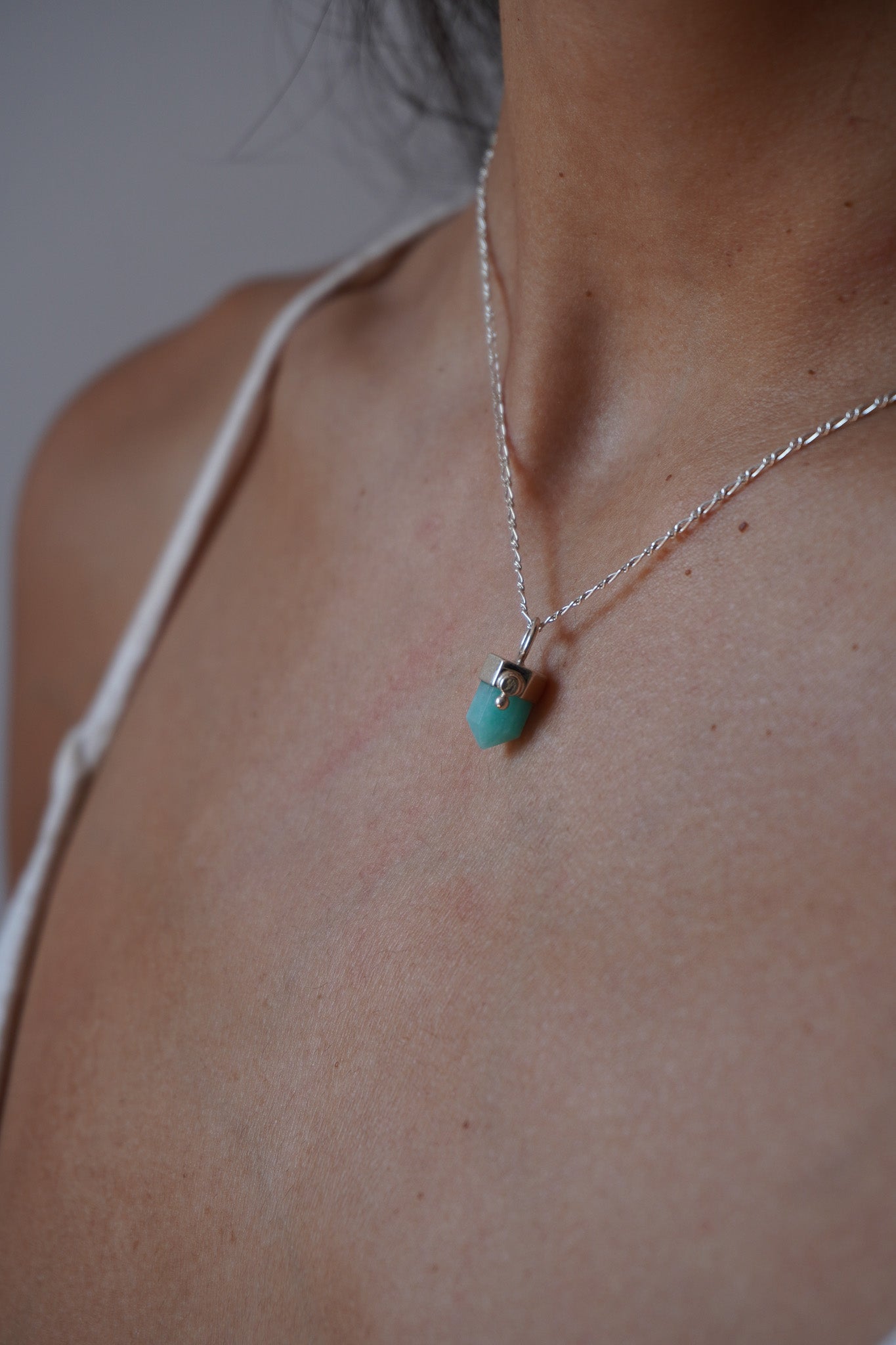 Colgante puntita amazonita