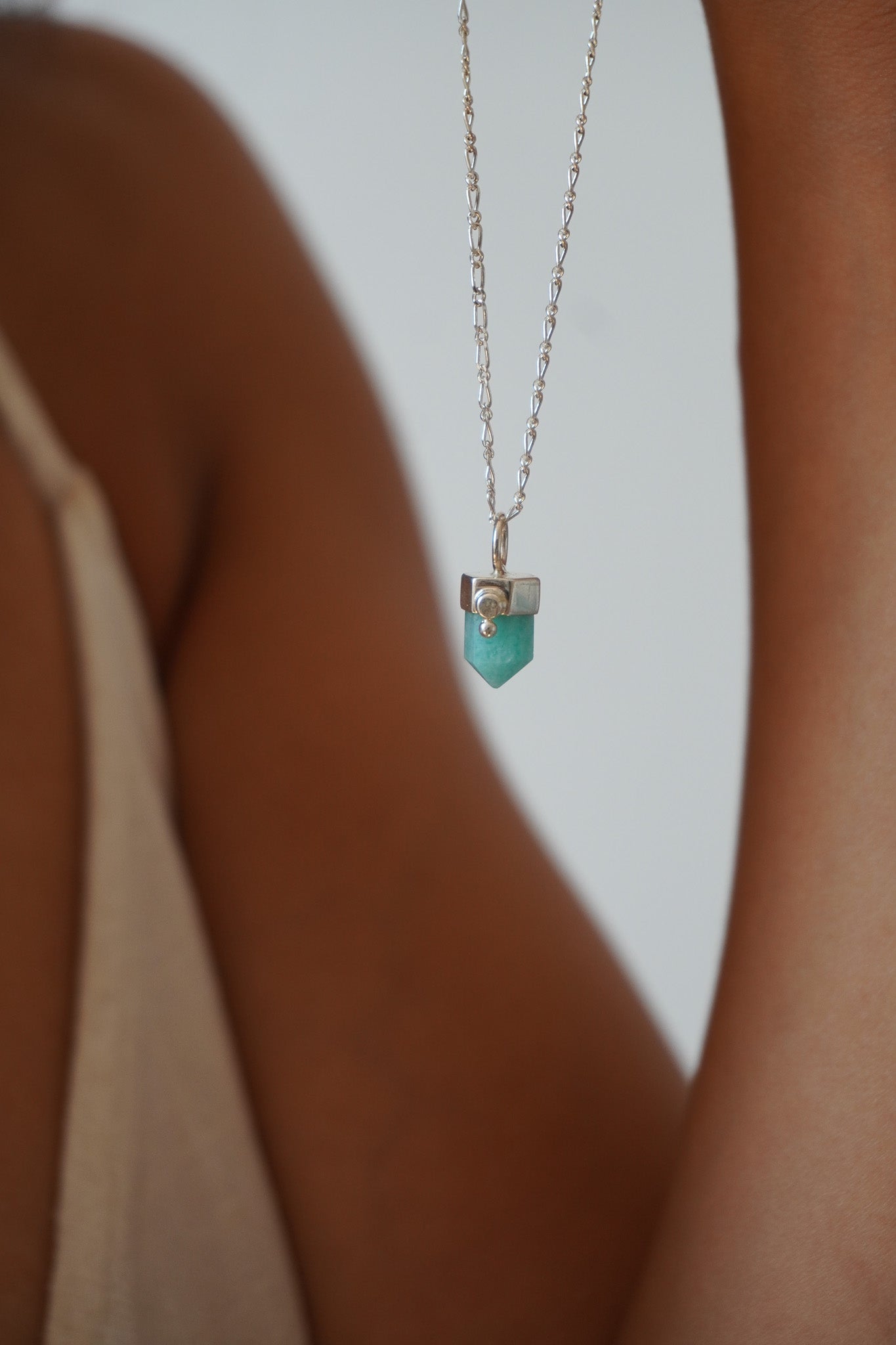 Colgante puntita amazonita