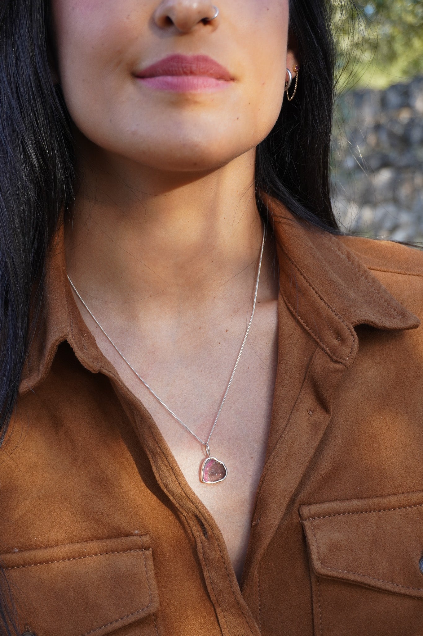 Colgante Turmalina Watermelon