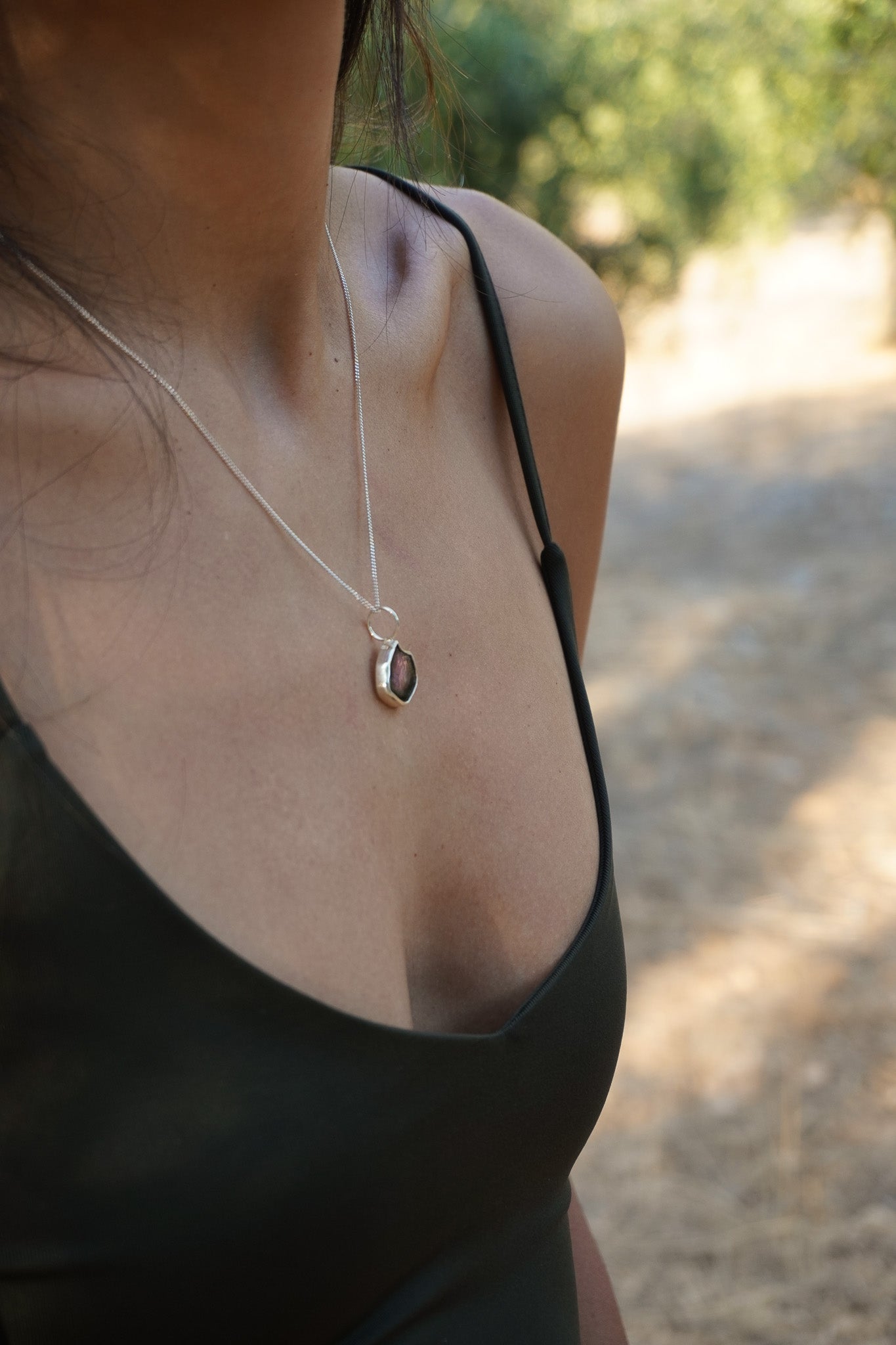 Collar turmalina watermelon