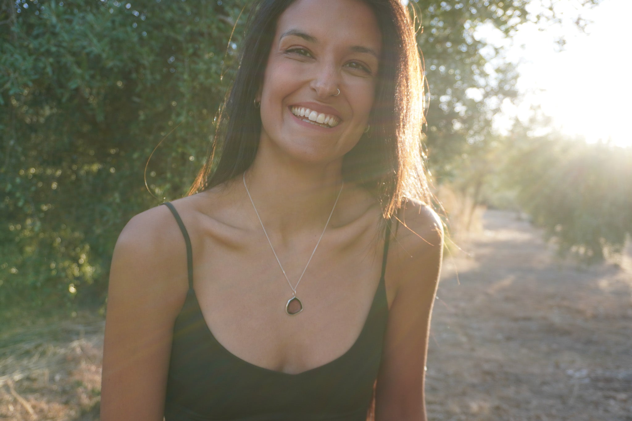 Collar turmalina watermelon