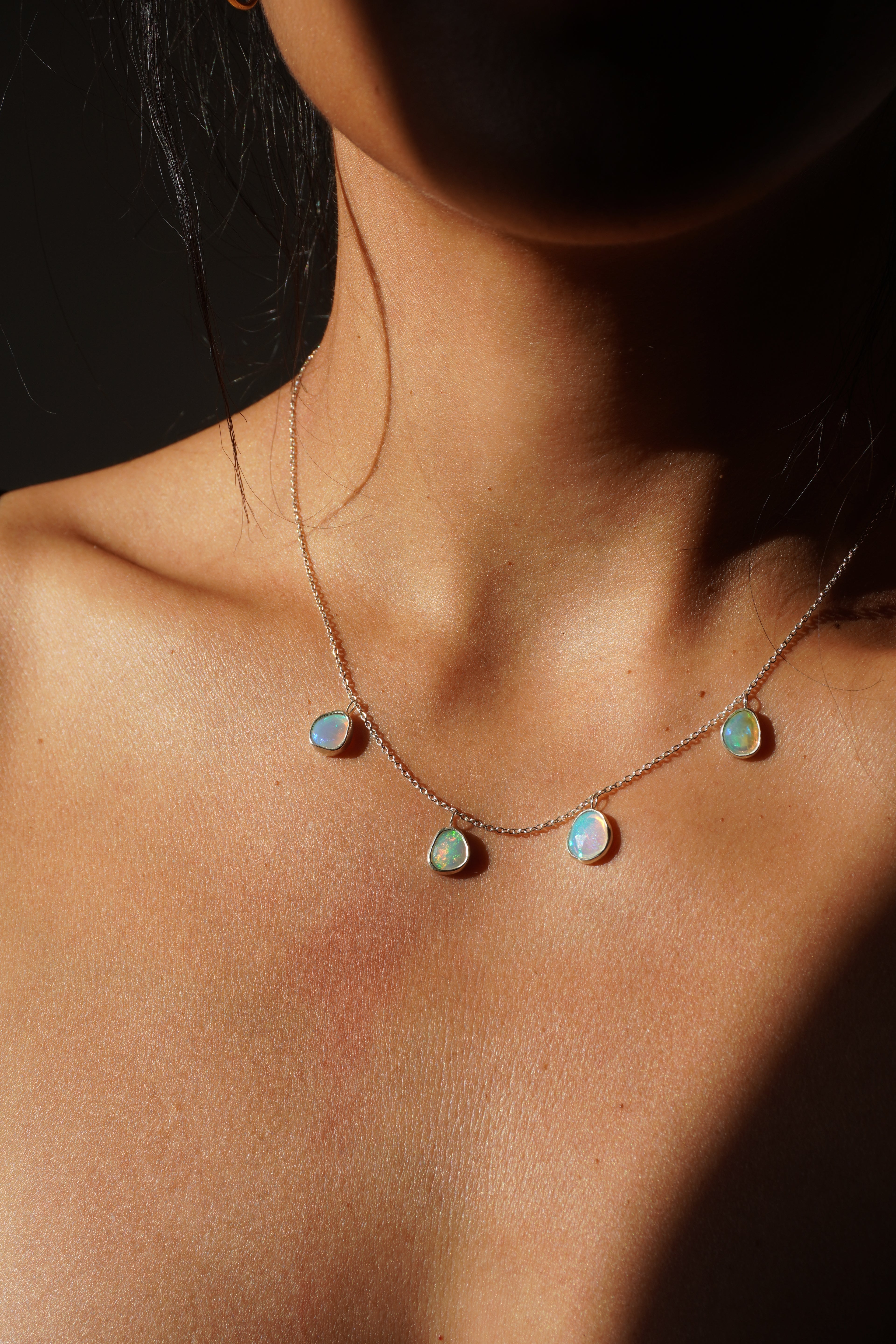 Collar ópalos etíopes