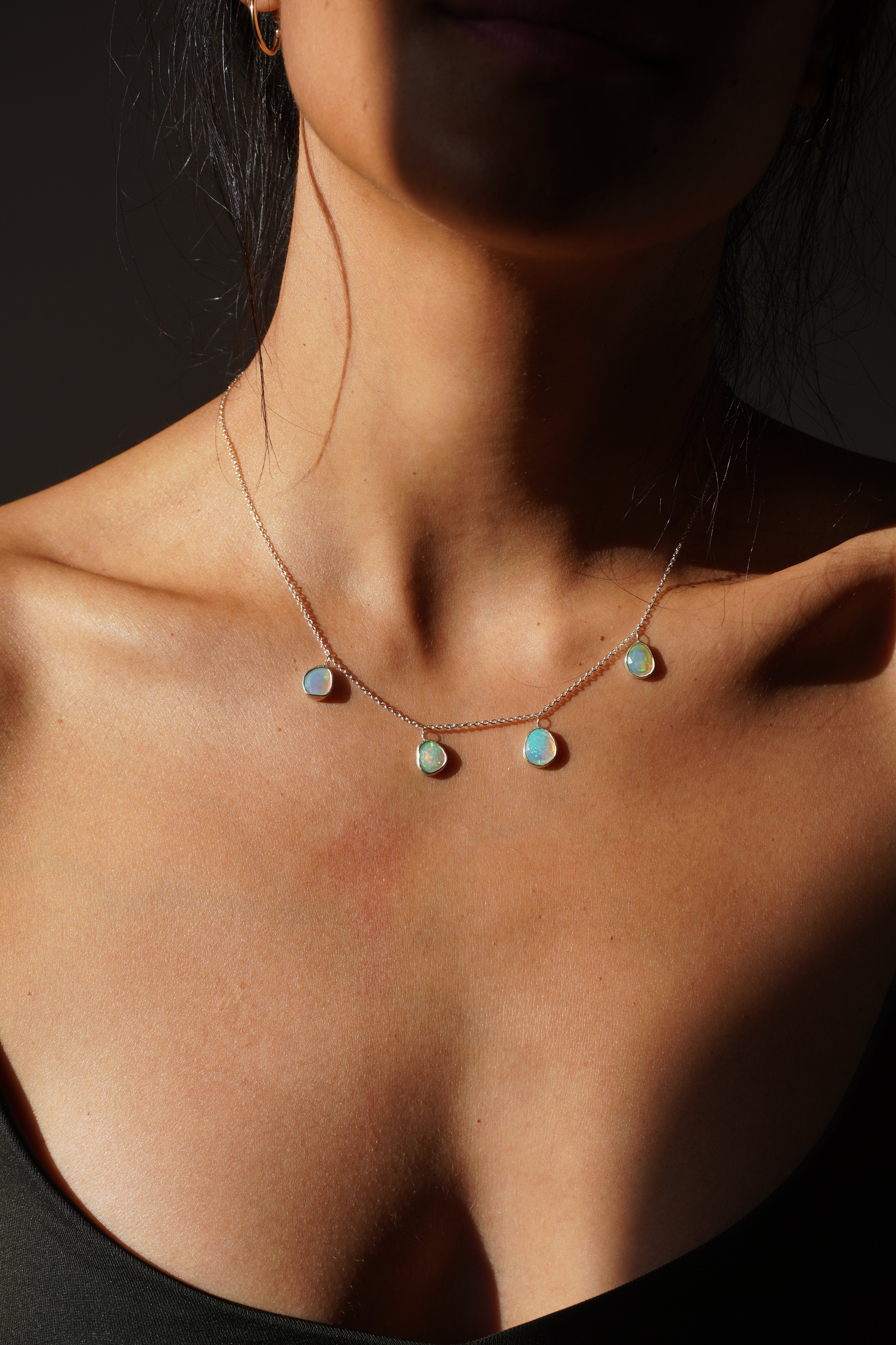 Collar ópalos etíopes