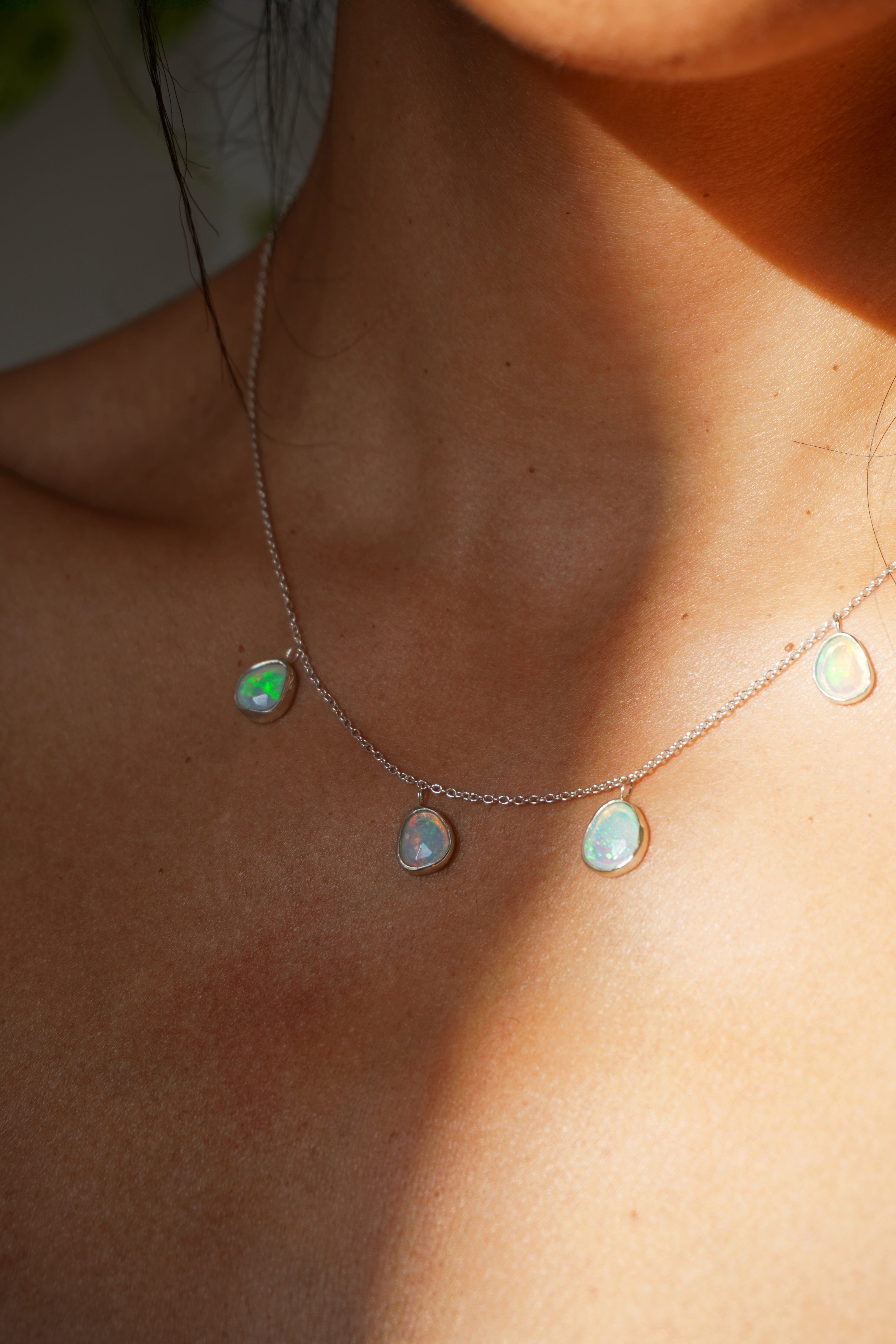 Collar ópalos etíopes