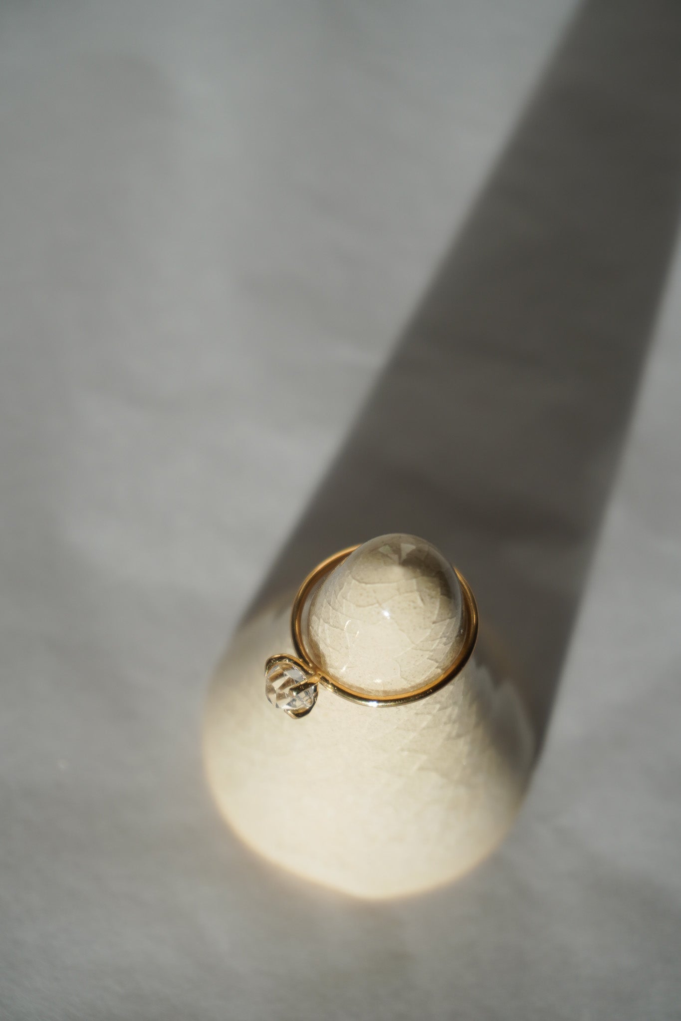 Anillo mini herkimer