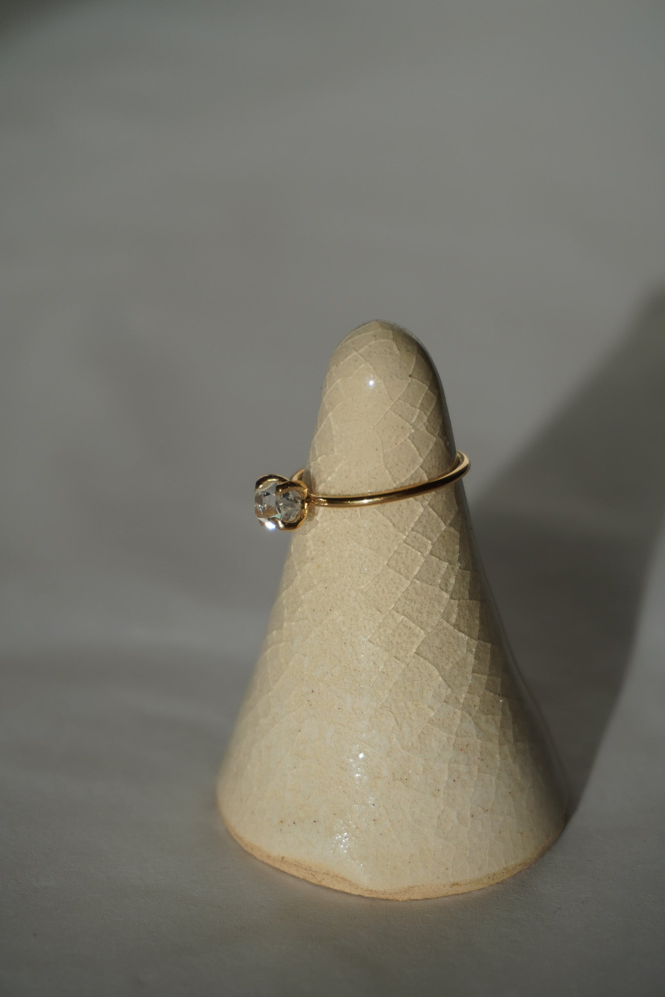 Anillo mini herkimer