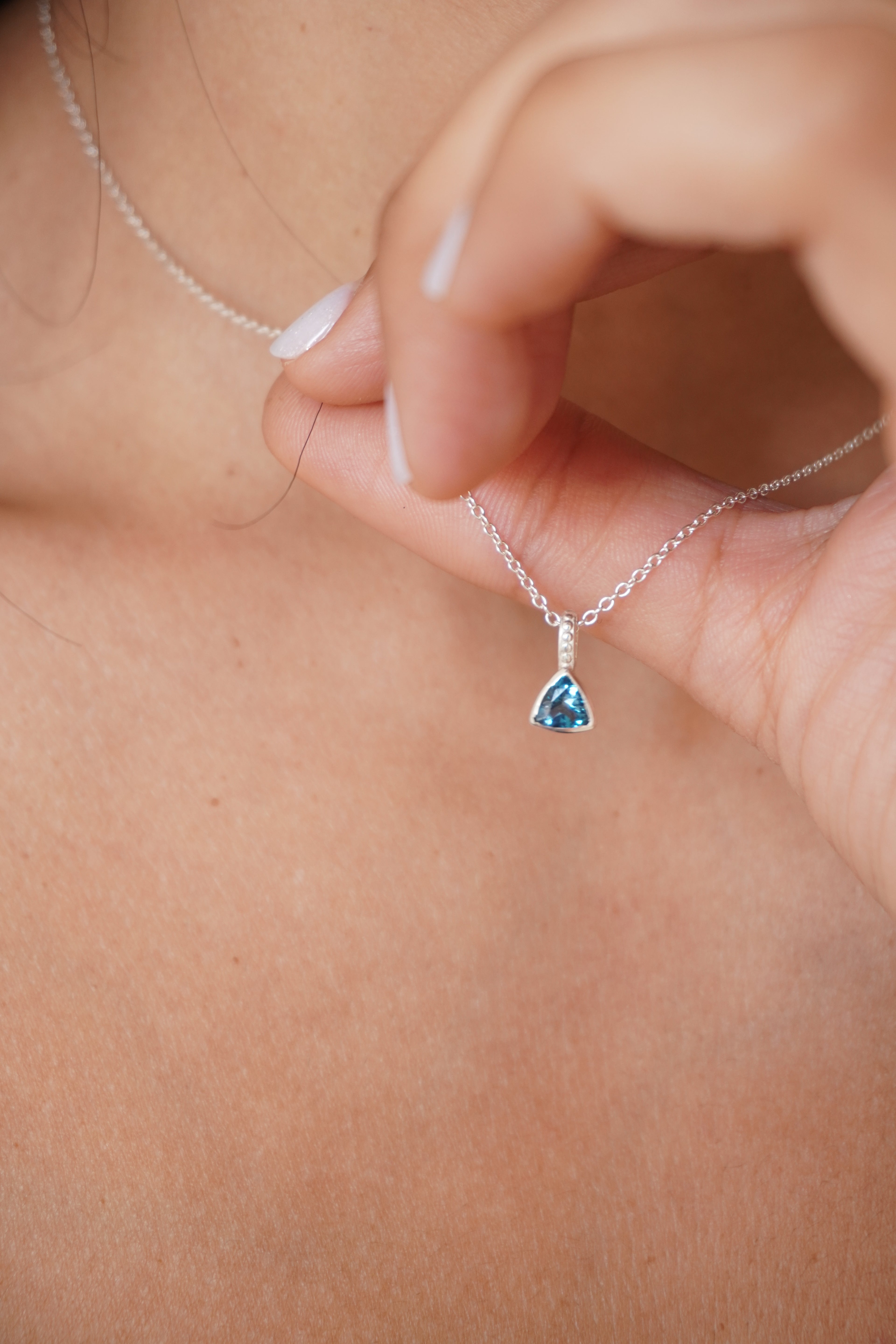 Colgante Topacio London Blue