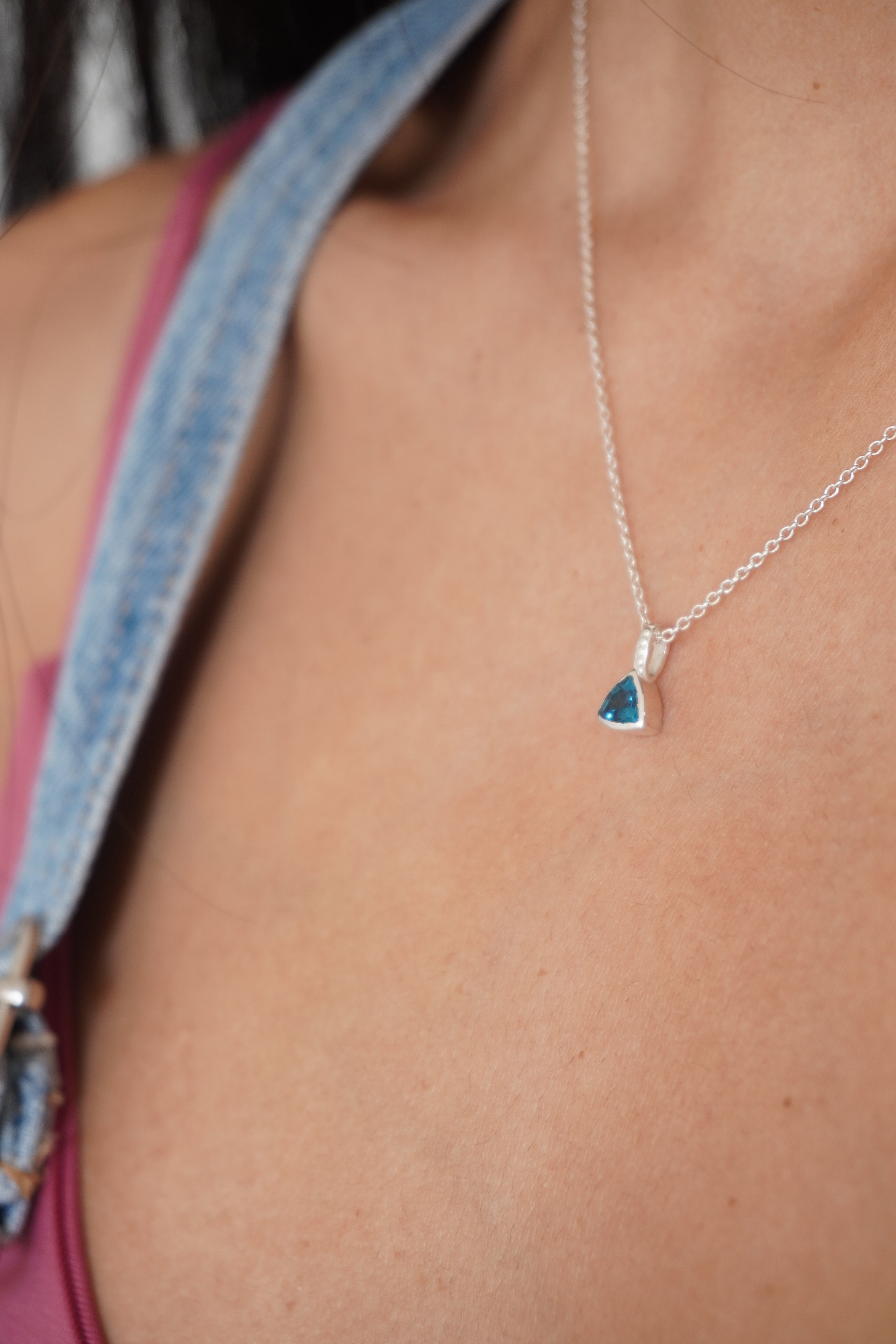 Colgante Topacio London Blue