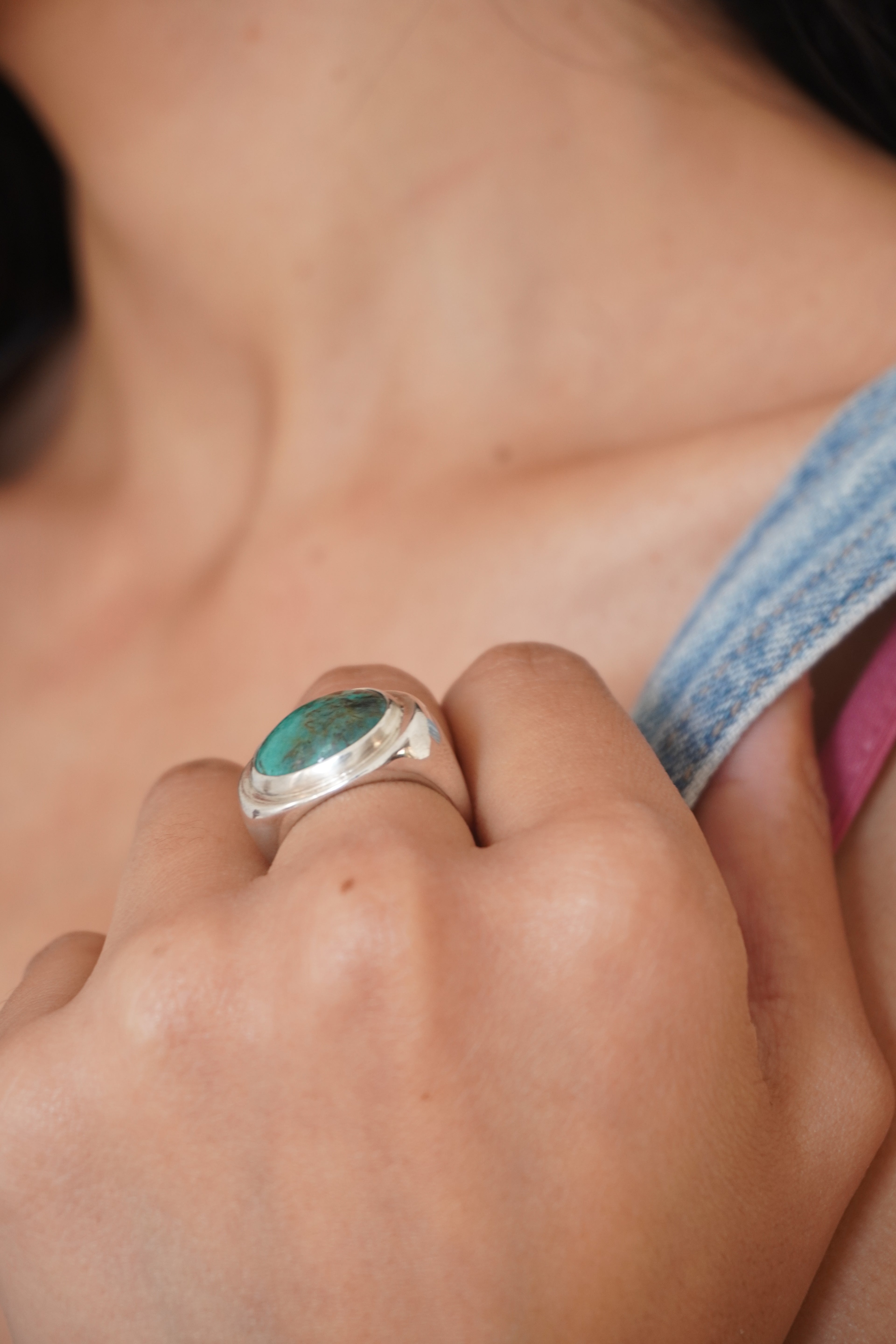 Anillo turquesa (Talla 16)