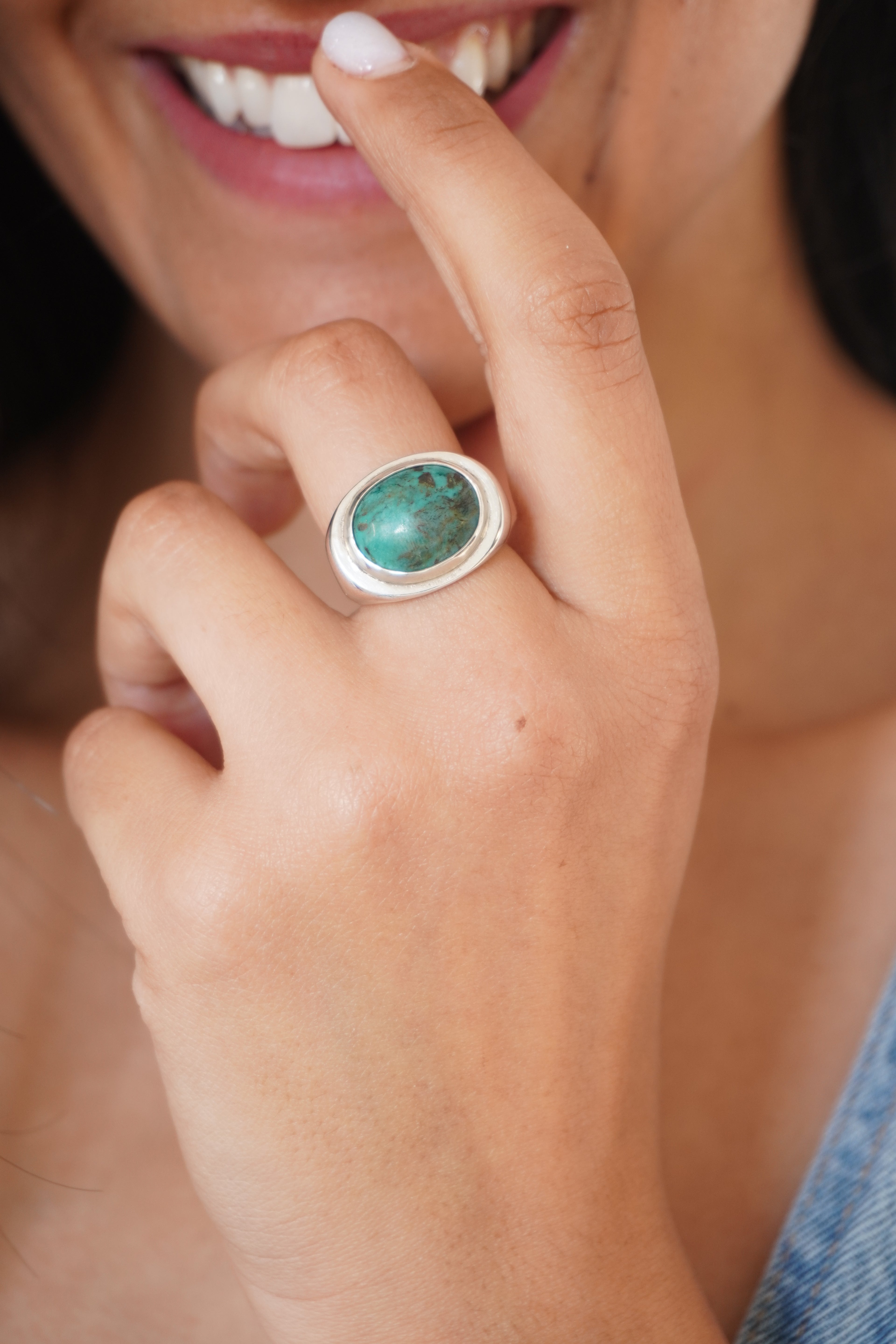 Anillo turquesa (Talla 16)