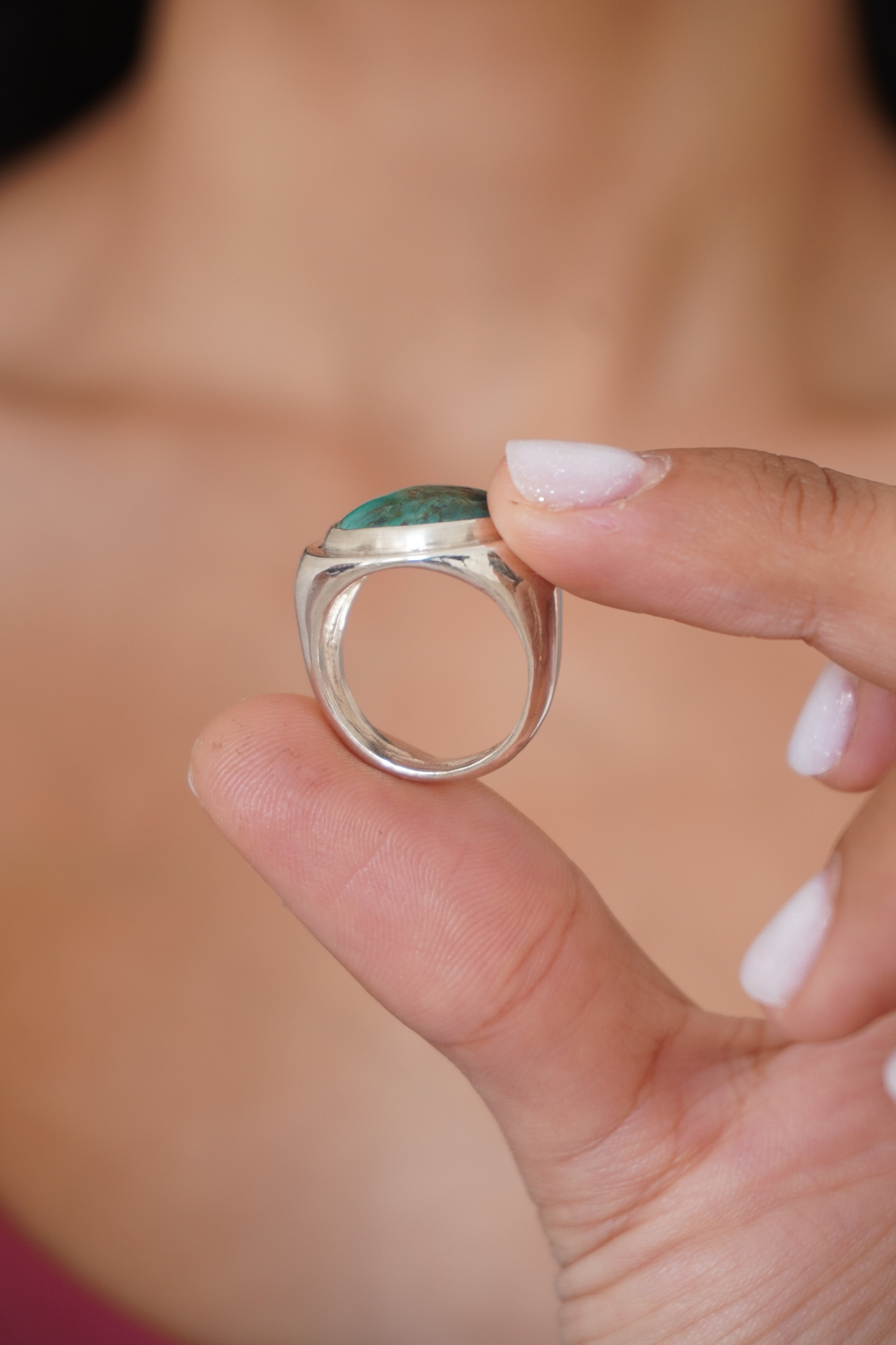 Anillo turquesa (Talla 16)