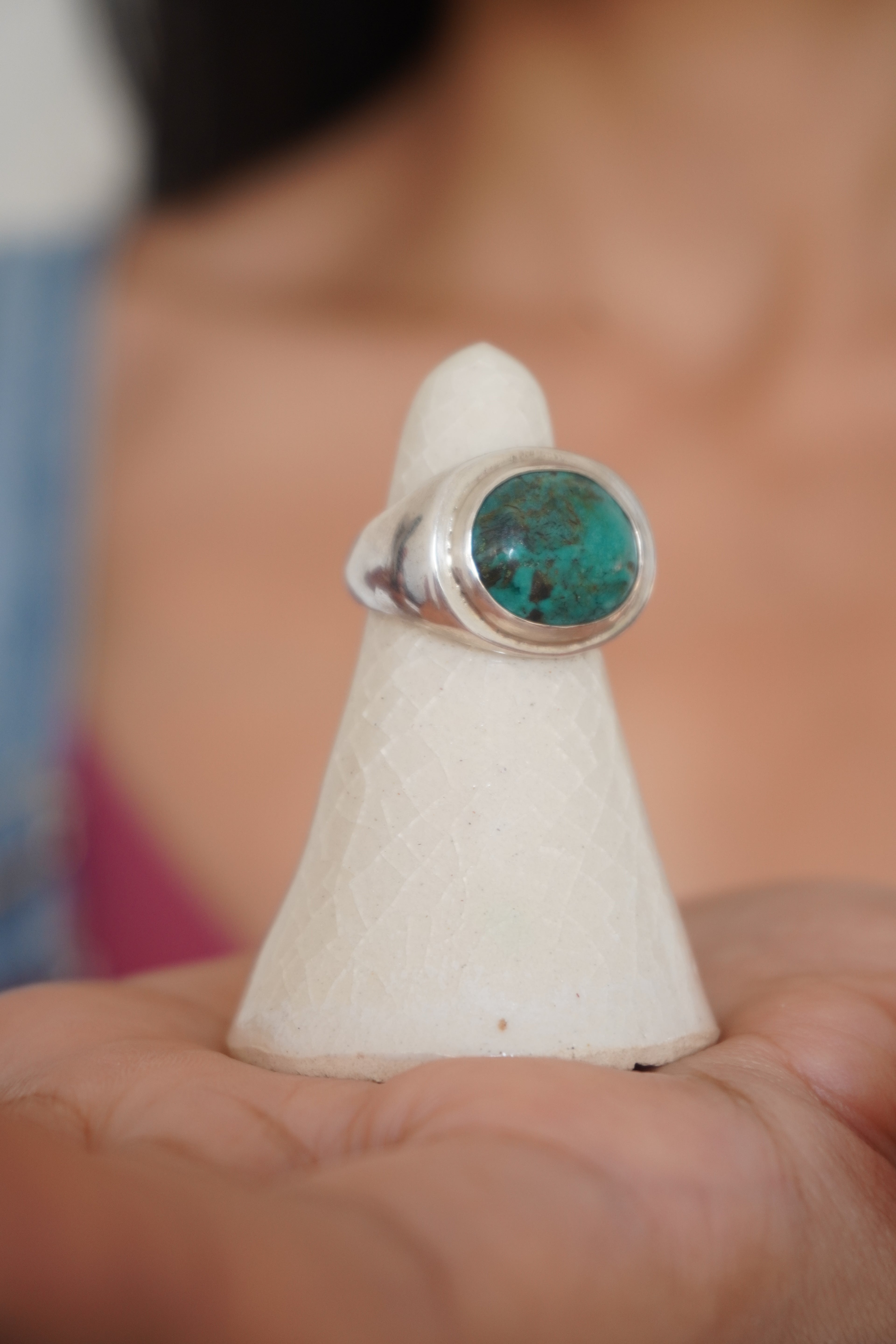 Anillo turquesa (Talla 16)