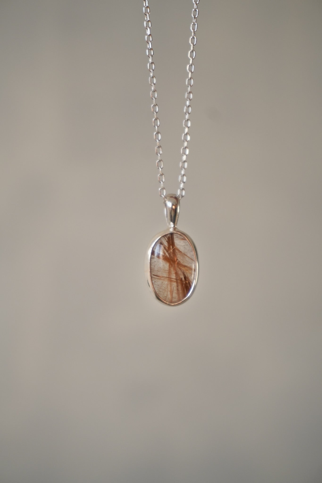 Collar cuarzo rutilado