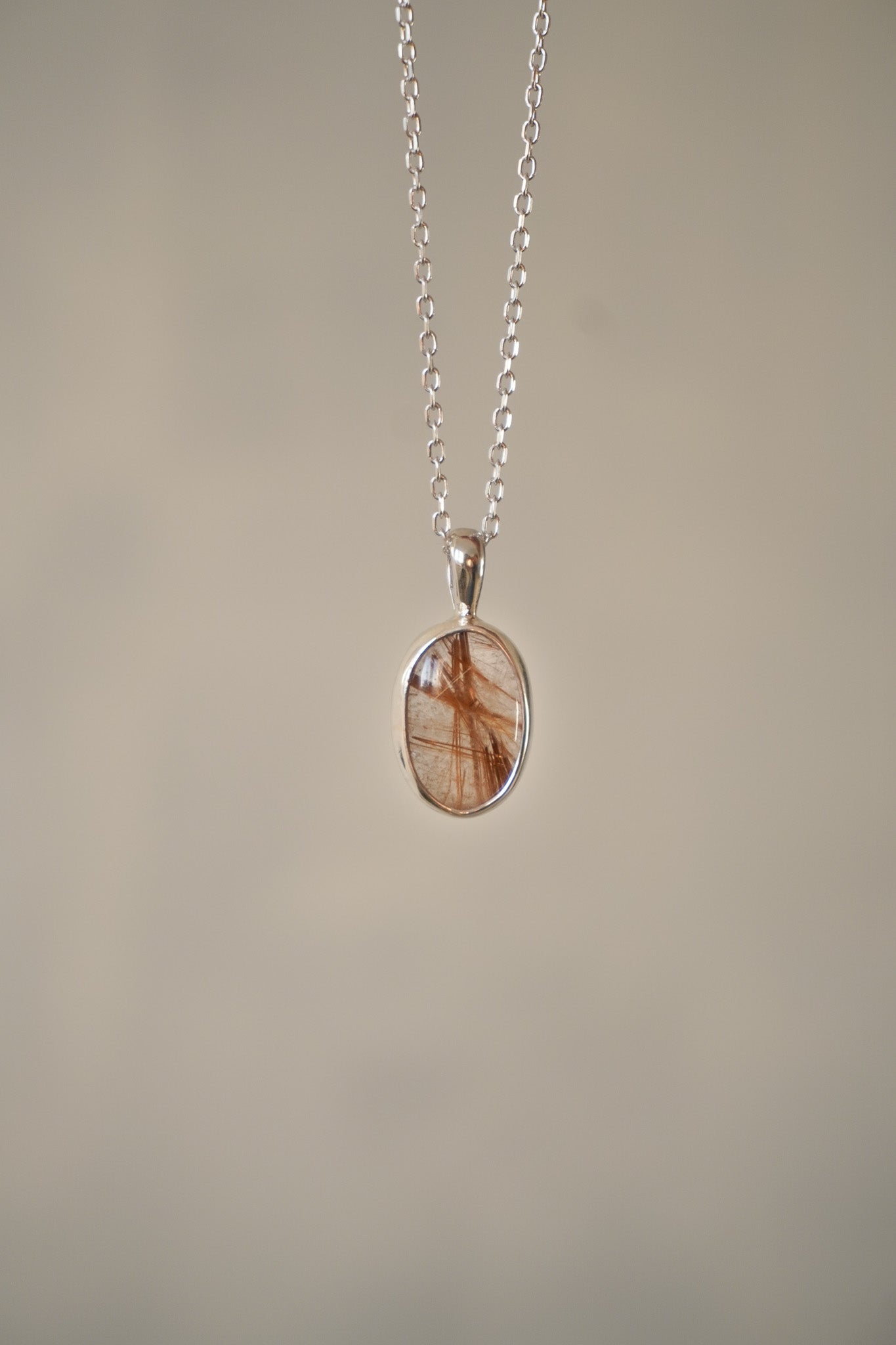 Collar cuarzo rutilado