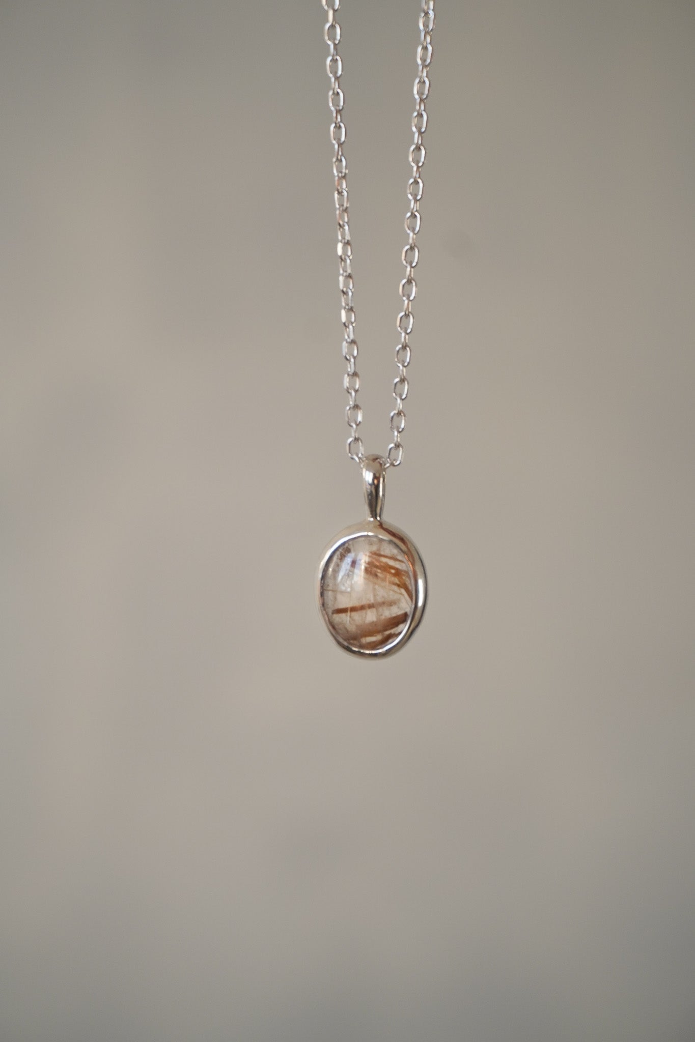 Collar cuarzo rutilado