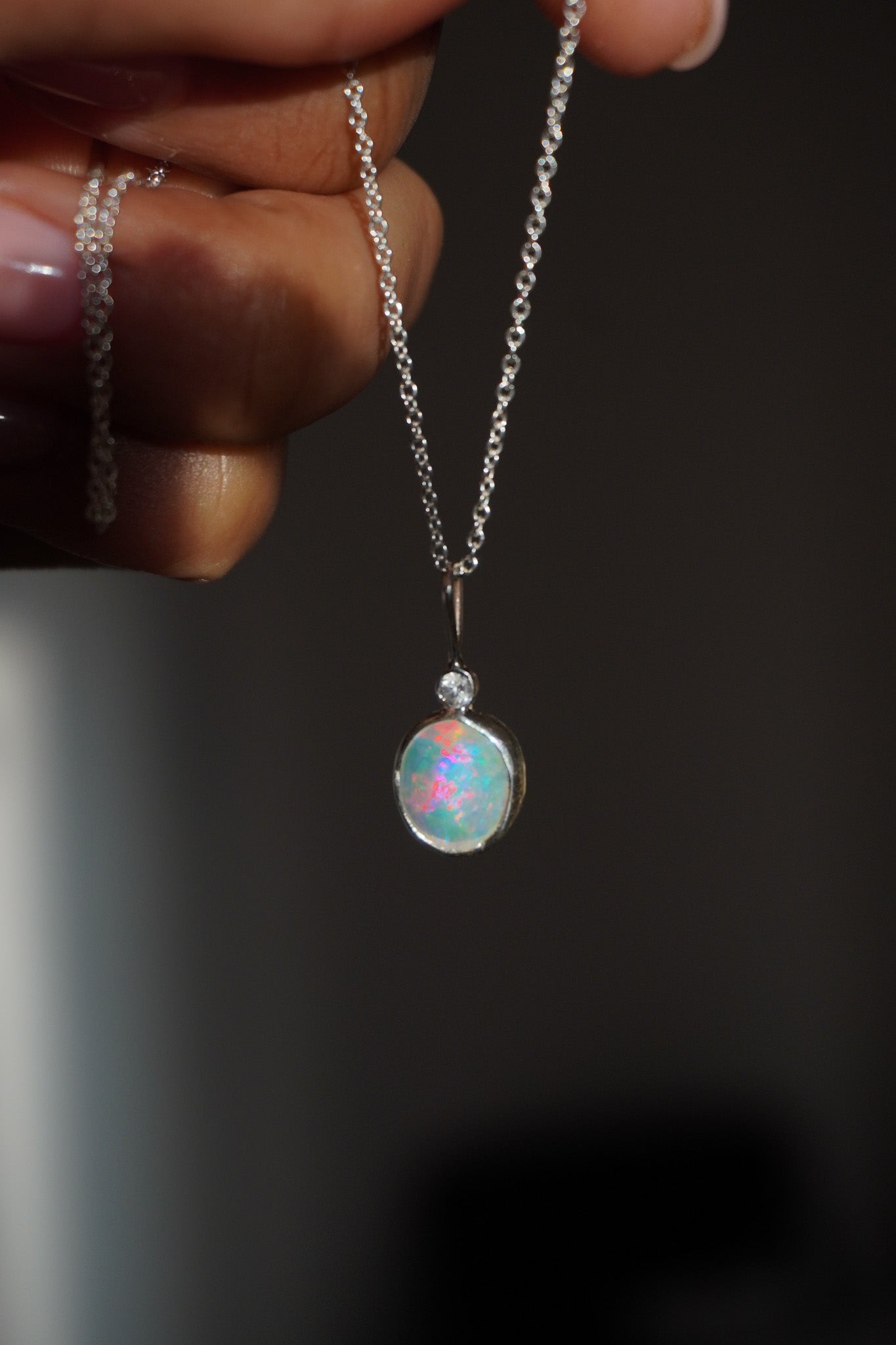 Collar ópalo etíope y topacio