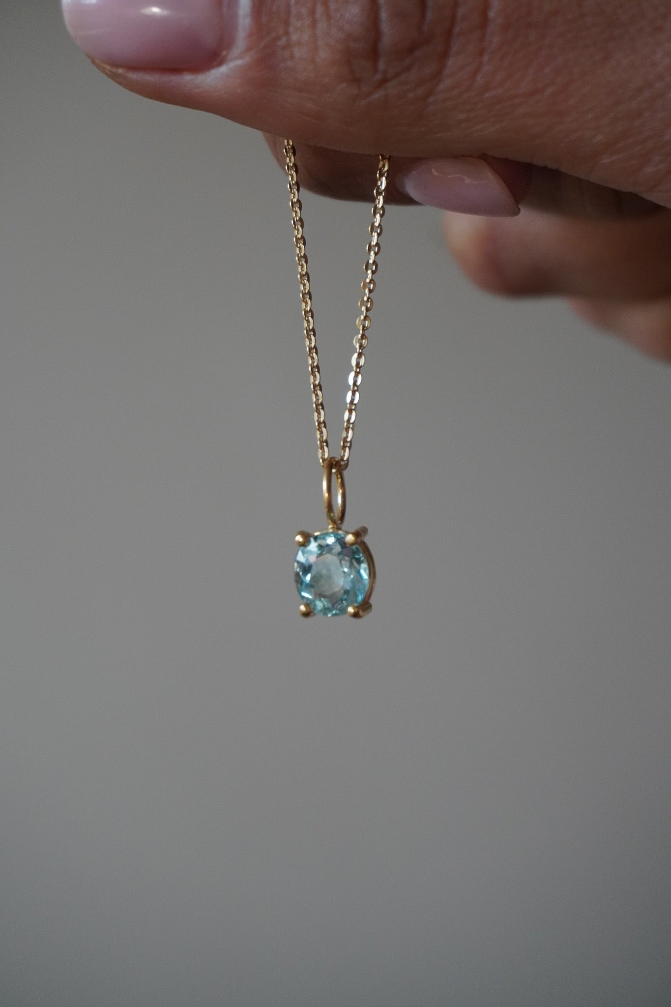 Colgante aguamarina