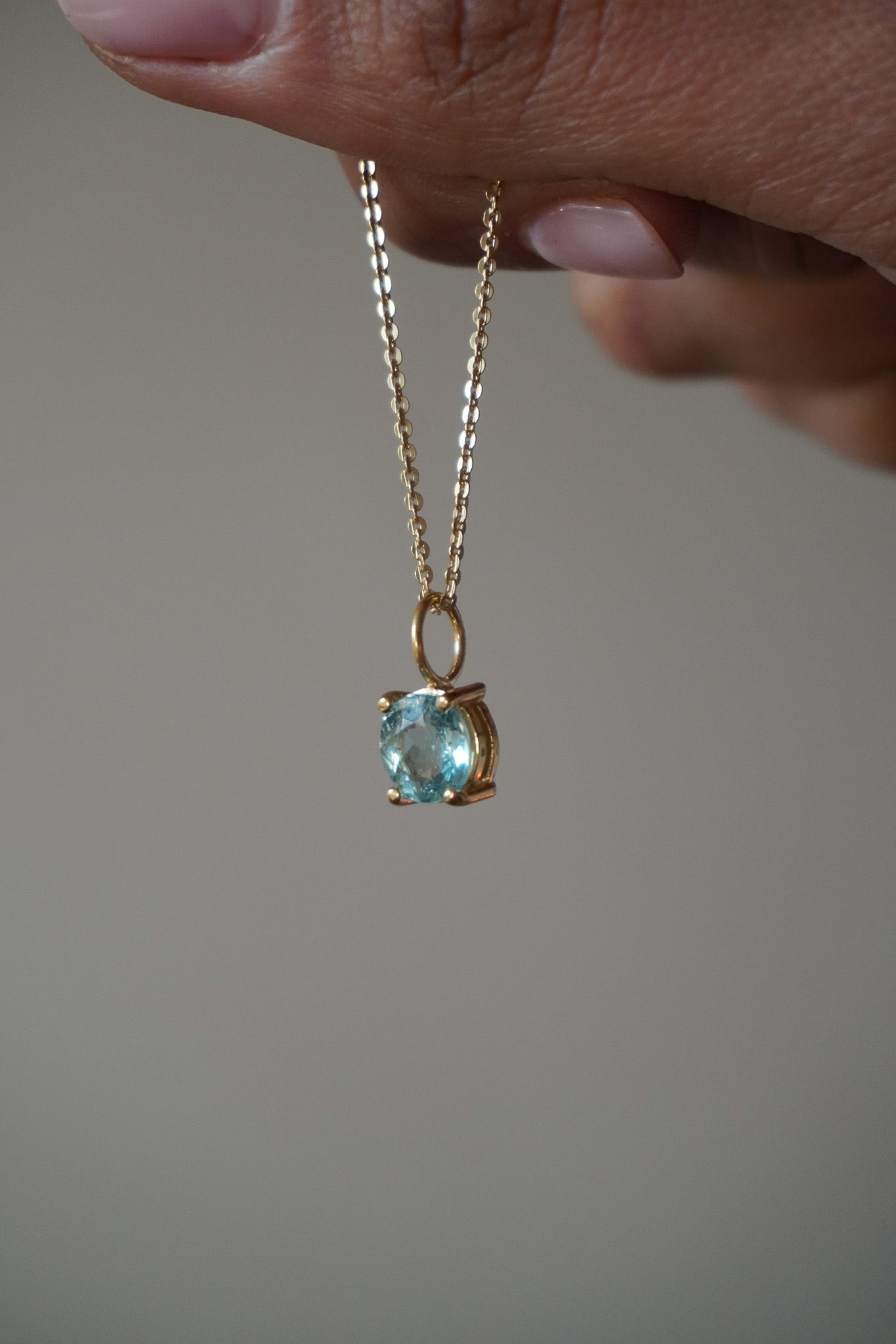 Colgante aguamarina