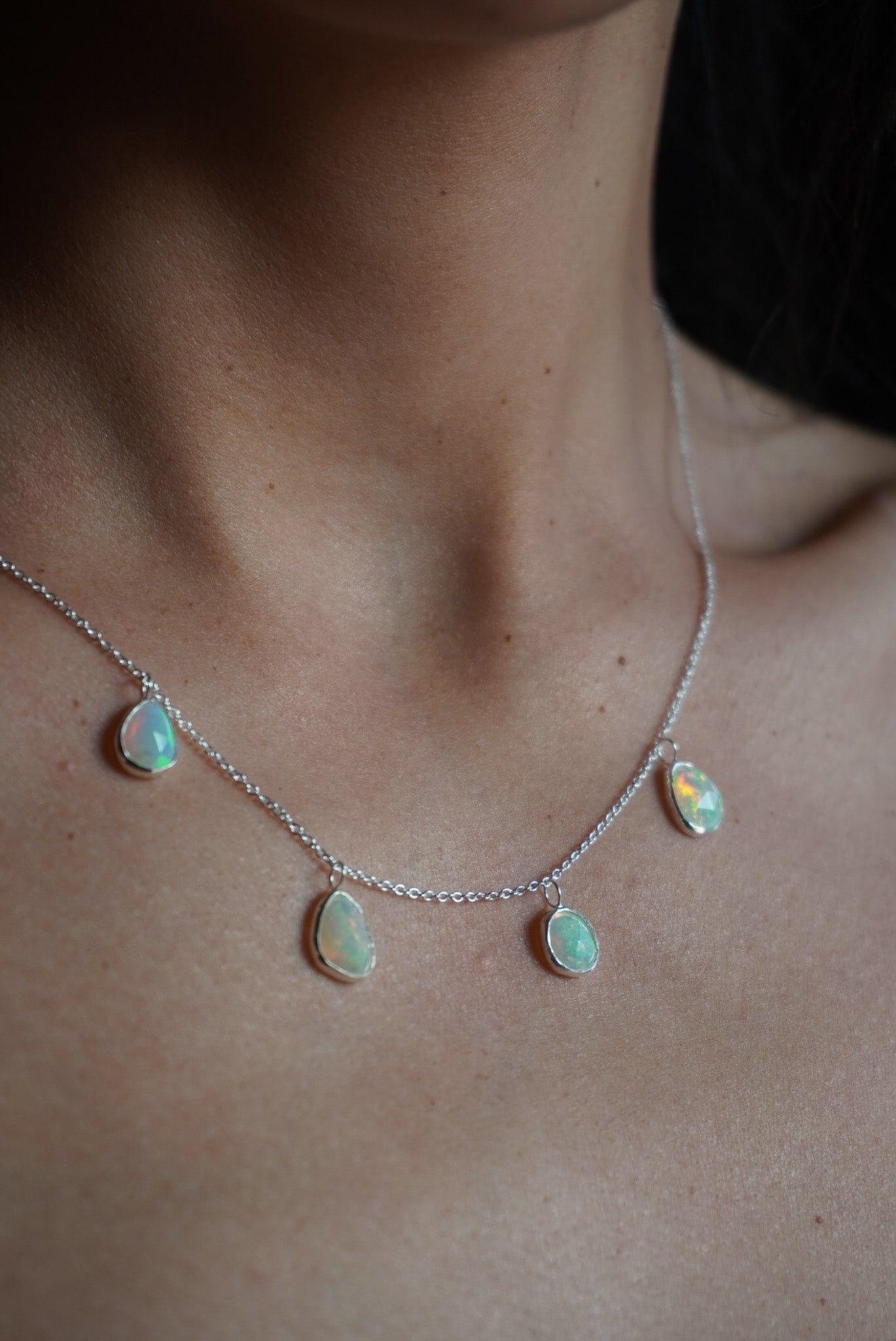 Collar ópalos etíopes