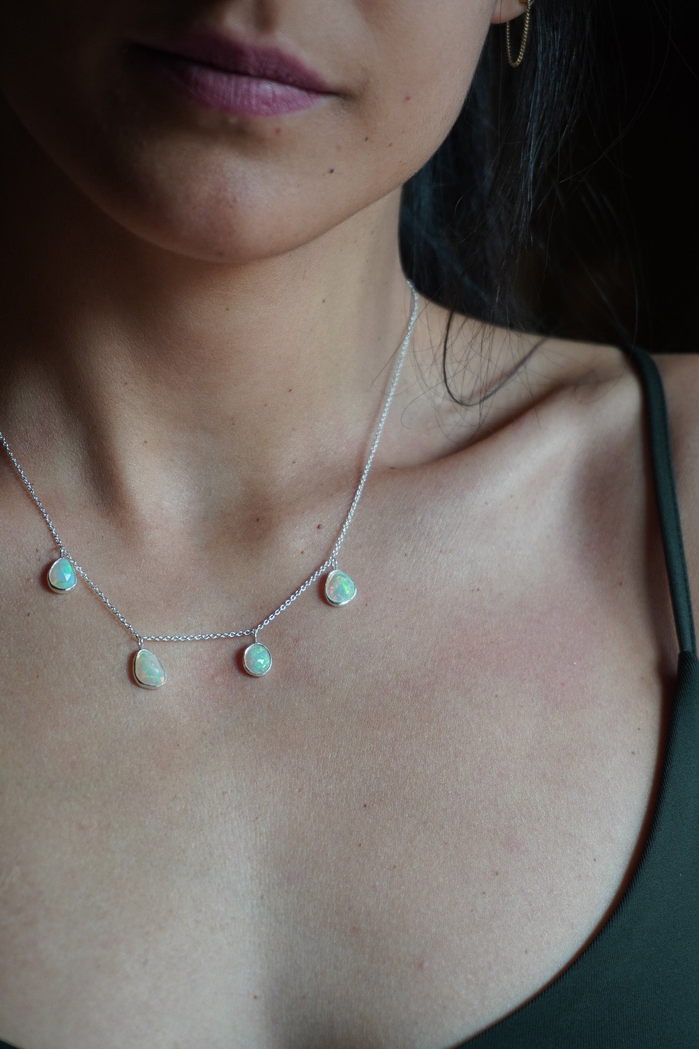 Collar ópalos etíopes