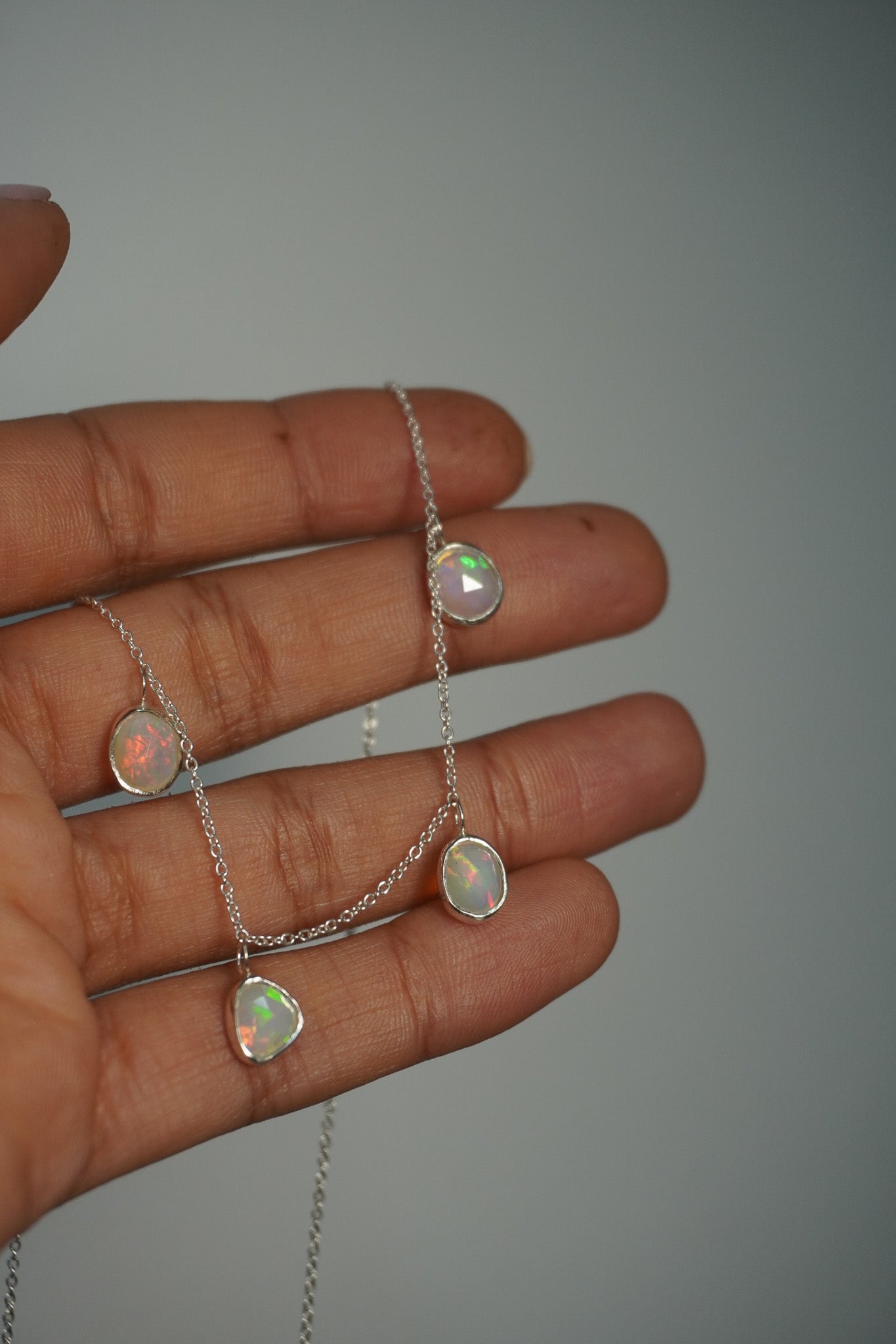 Collar ópalos etíopes