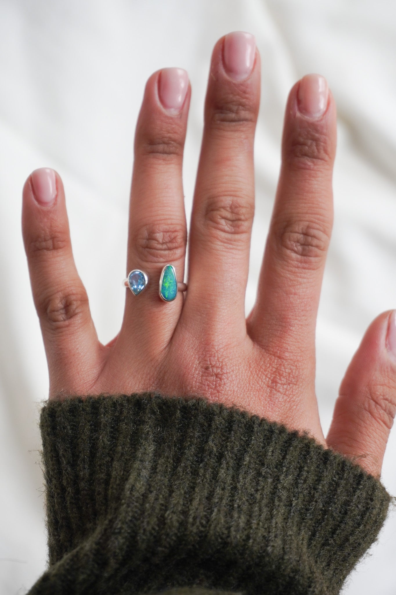 Anillo Ánima (Topacio + Ópalo)