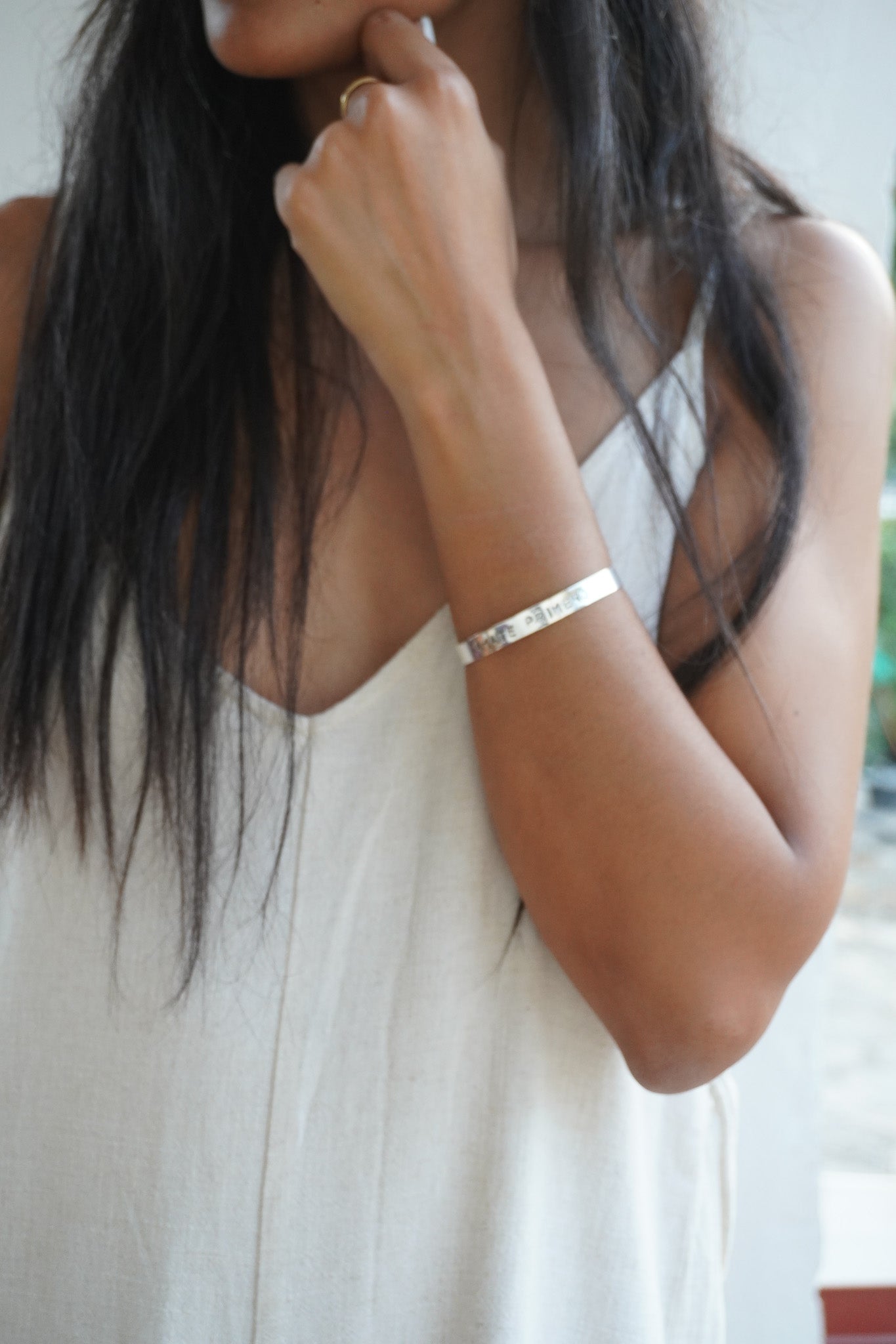 Brazalete ÁMATE PRIMERO (baño de oro)