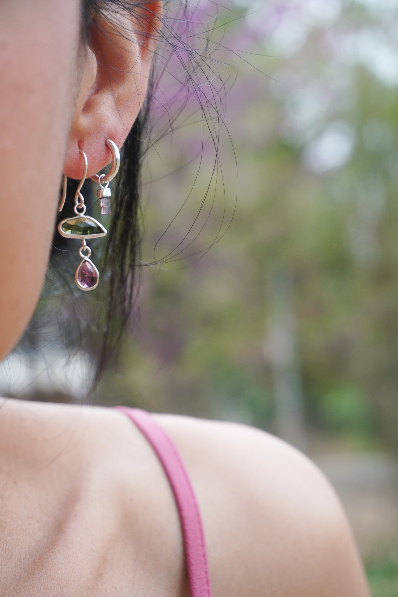 Pendientes Turmalina