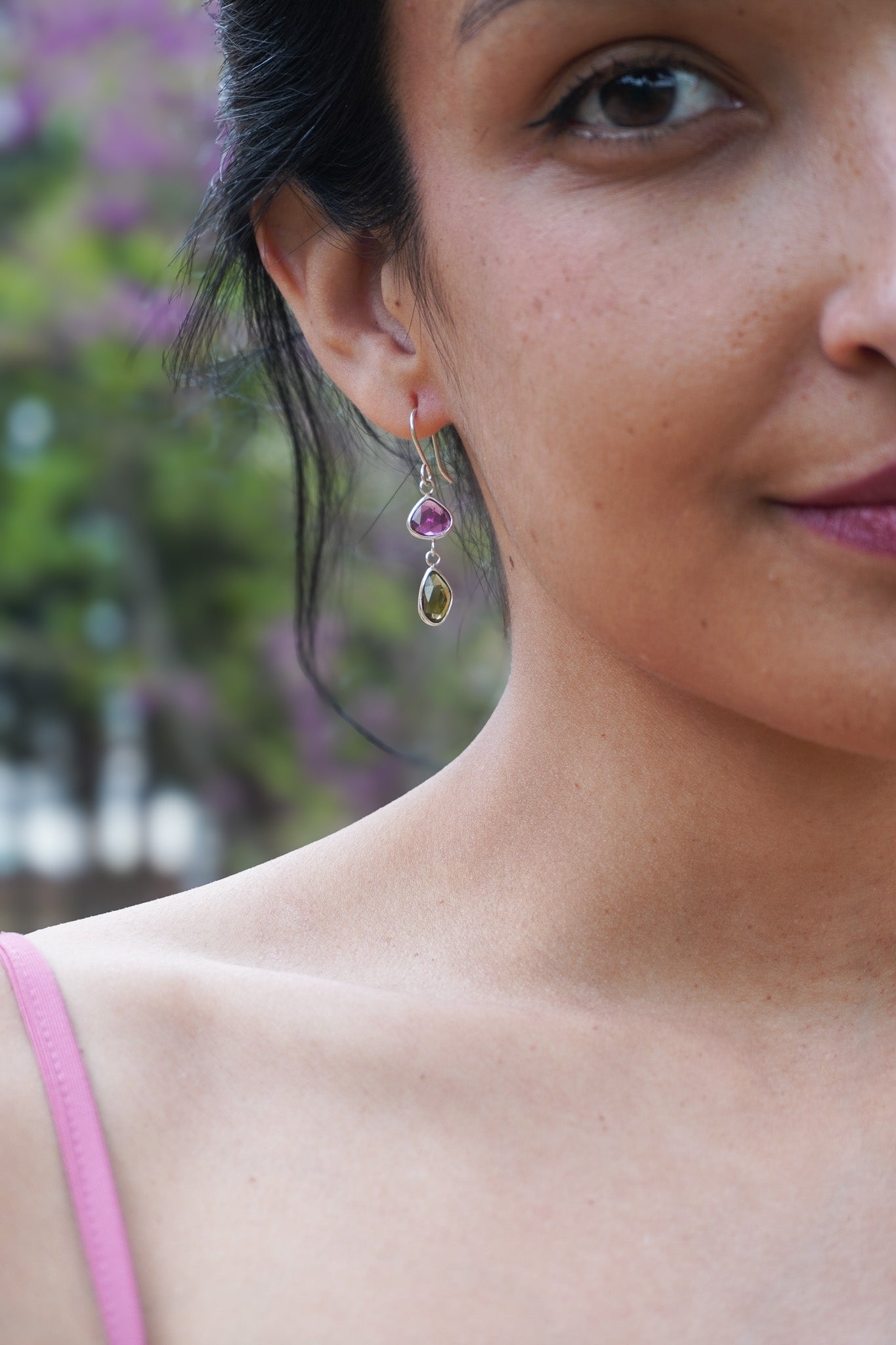 Pendientes Turmalina
