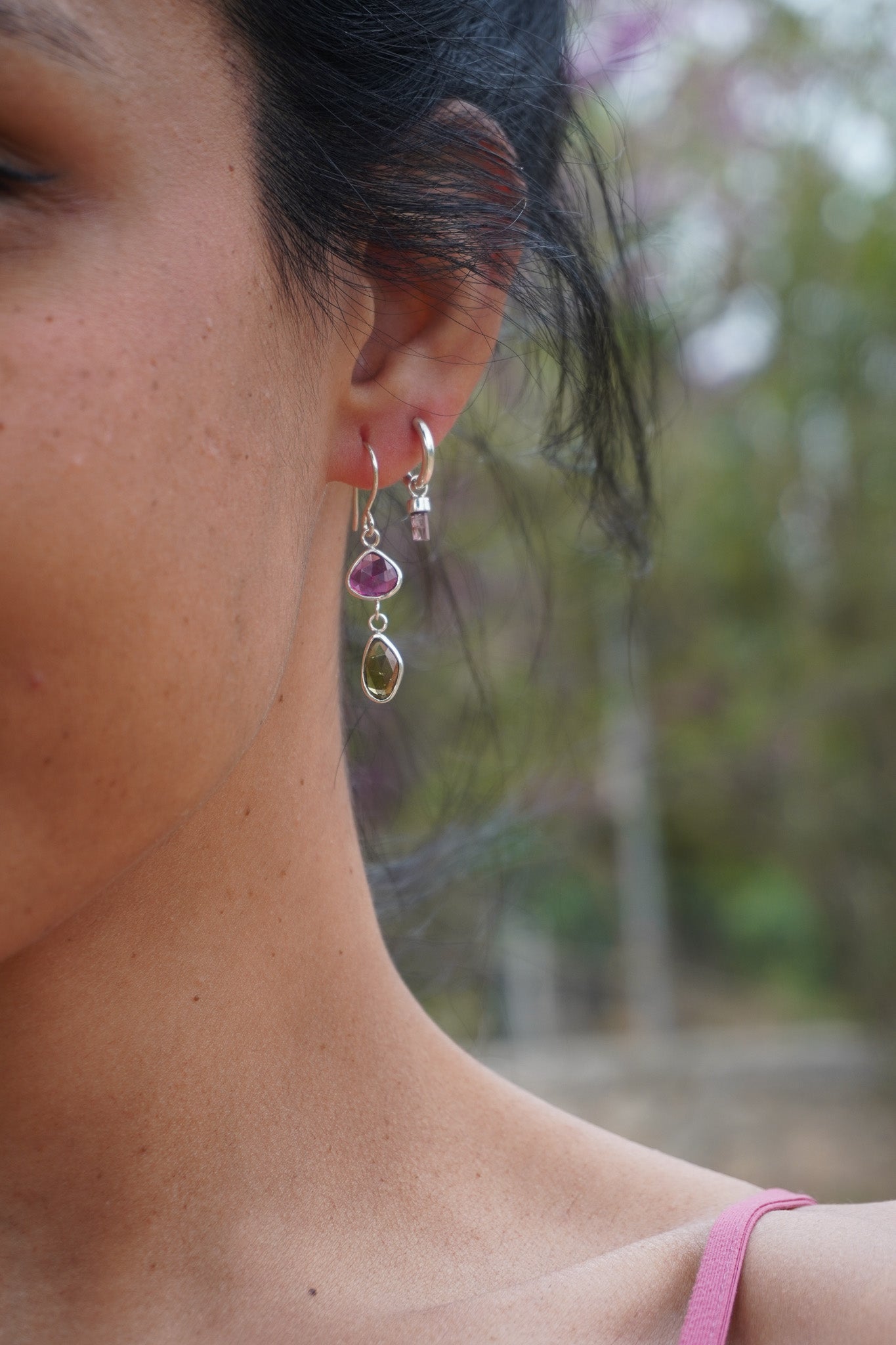 Pendientes Turmalina