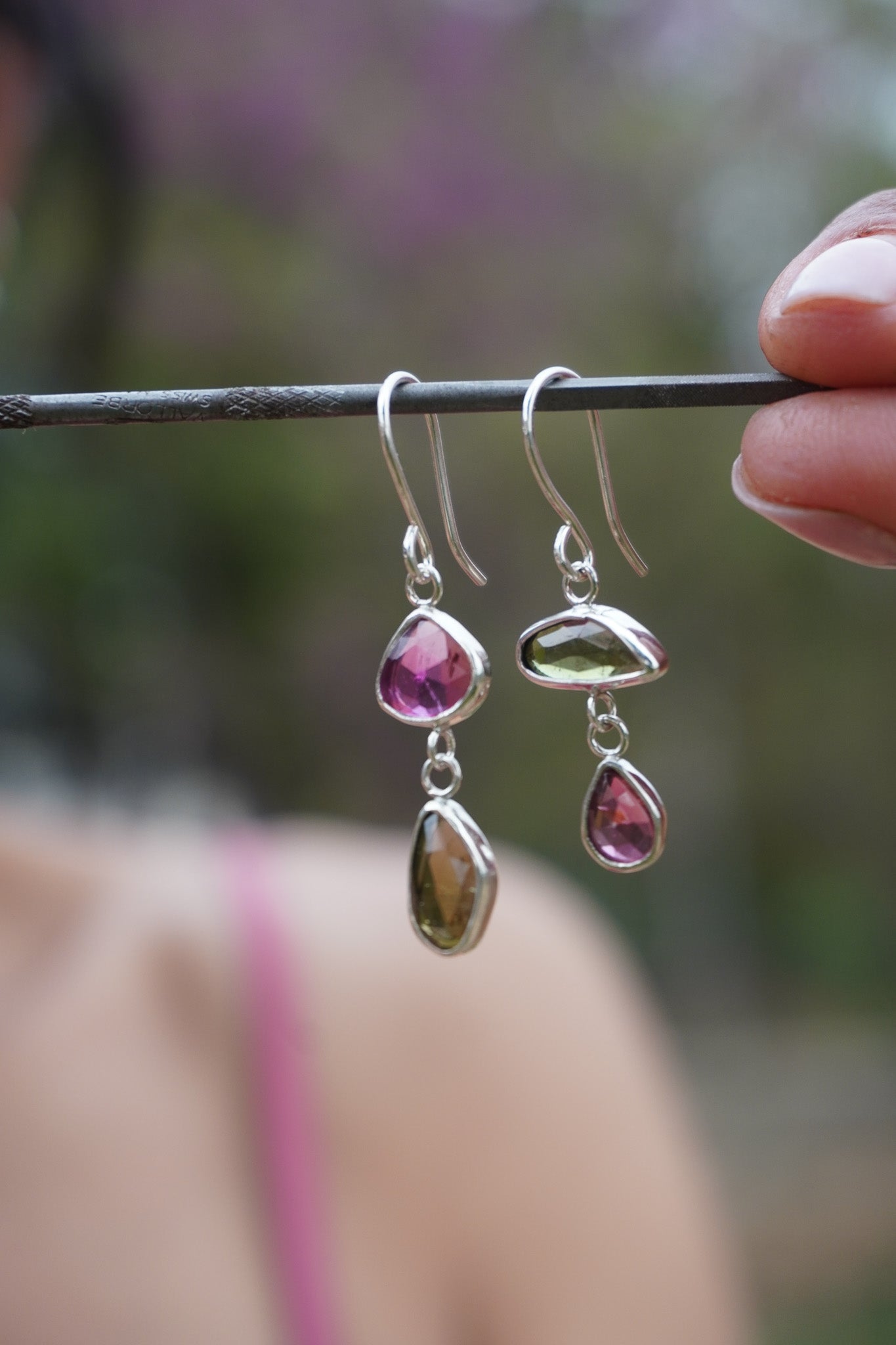 Pendientes Turmalina
