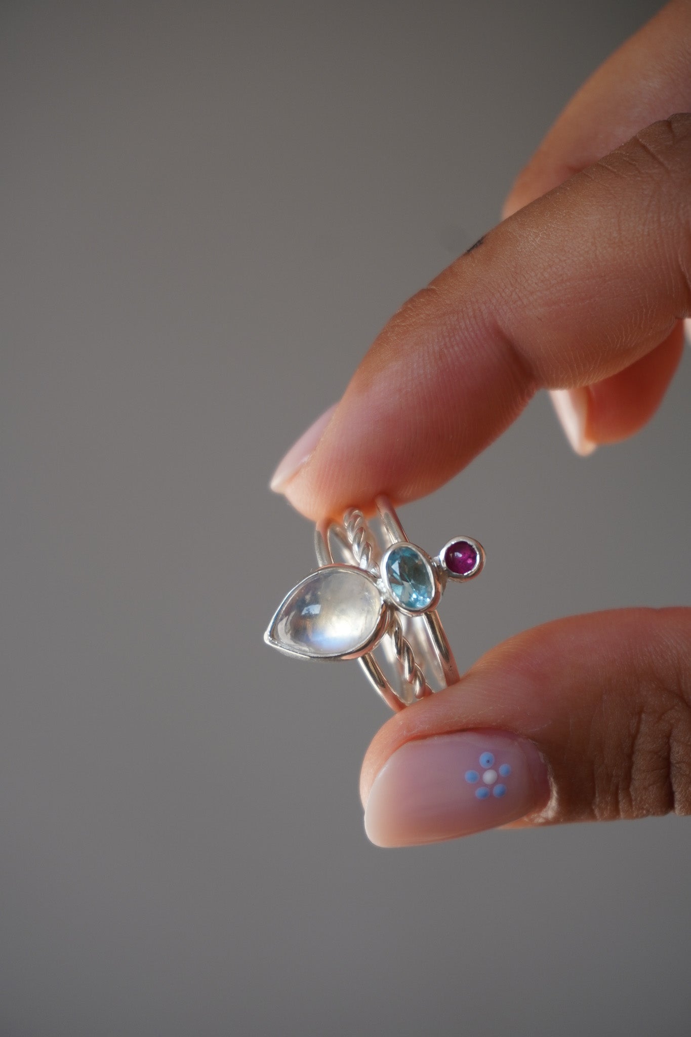 Anillo Triple Intención Turmalina