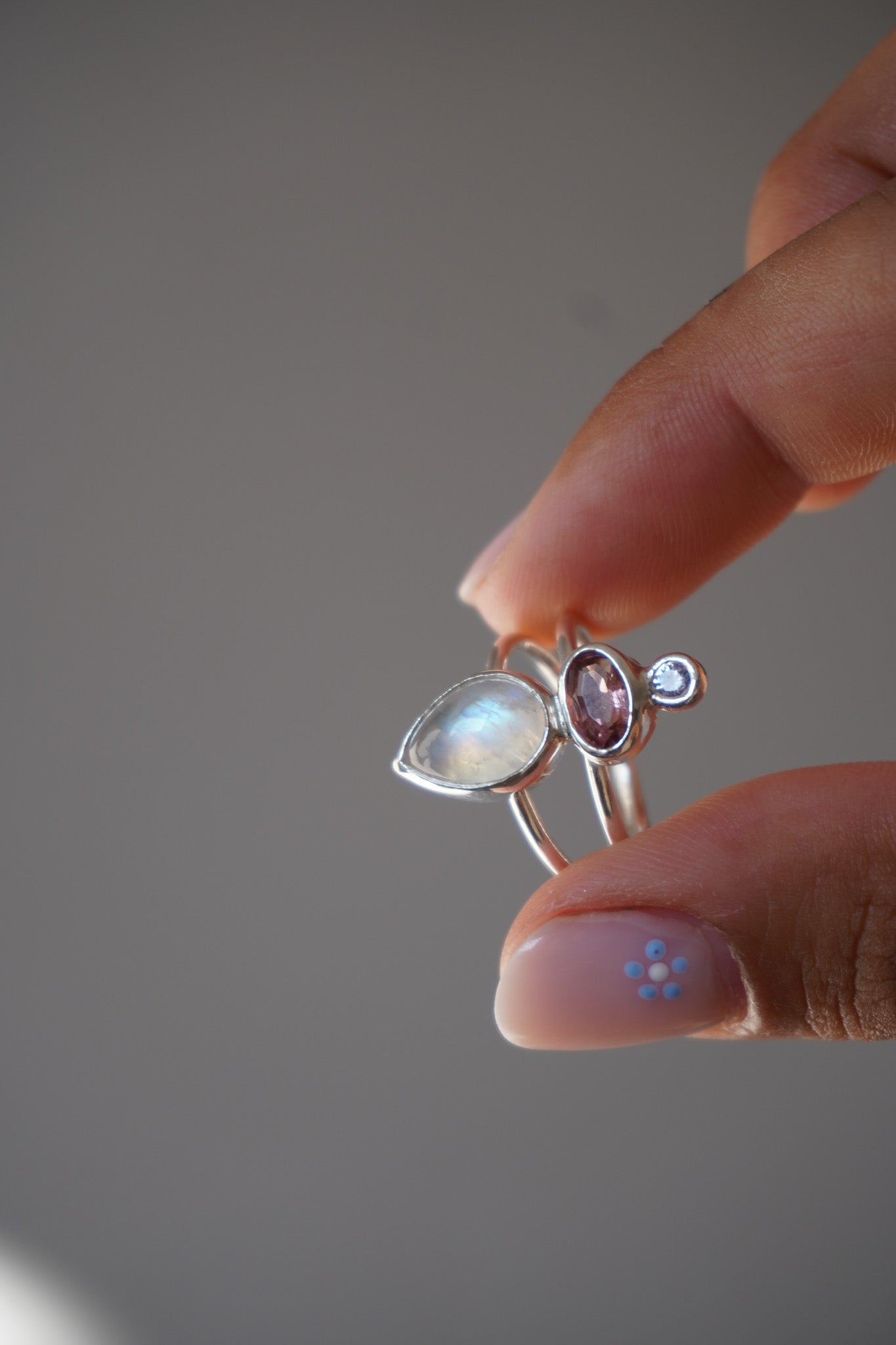 Anillo Triple Intención Zafiro