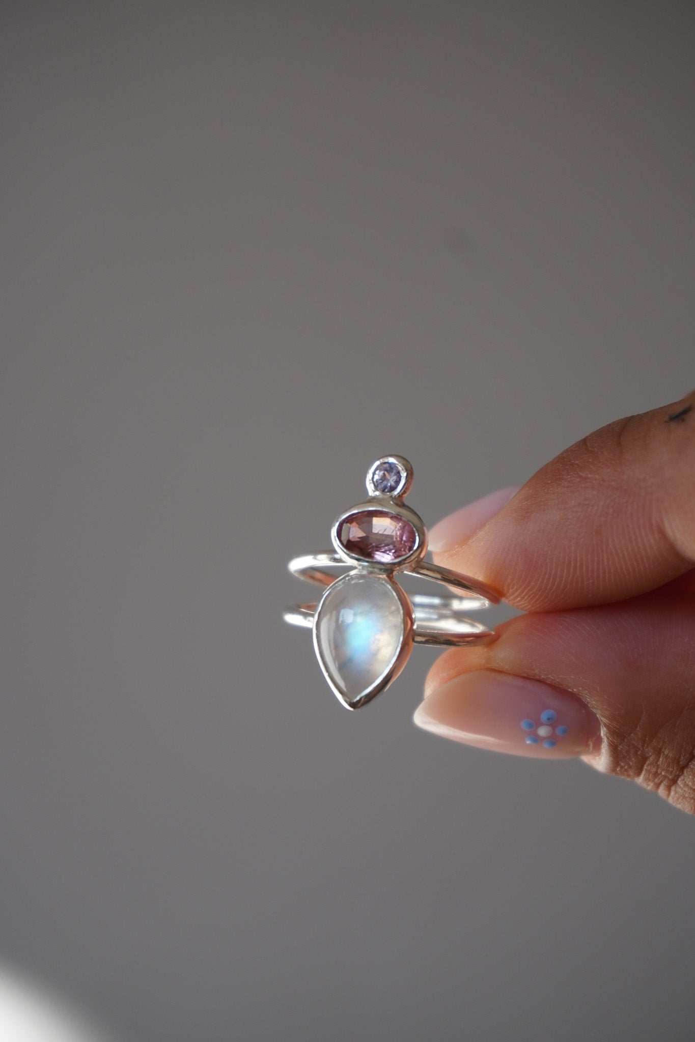 Anillo Triple Intención Zafiro