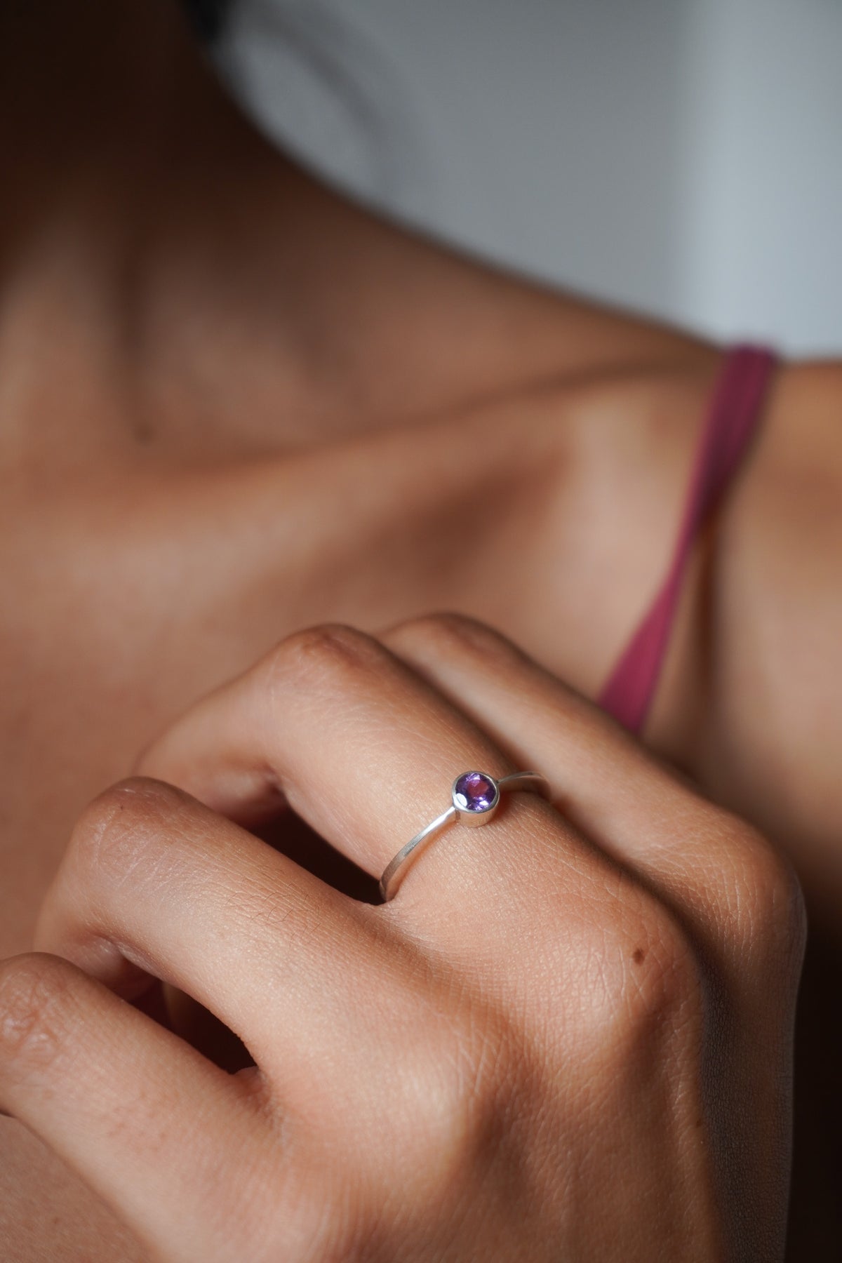 Anillo amatista