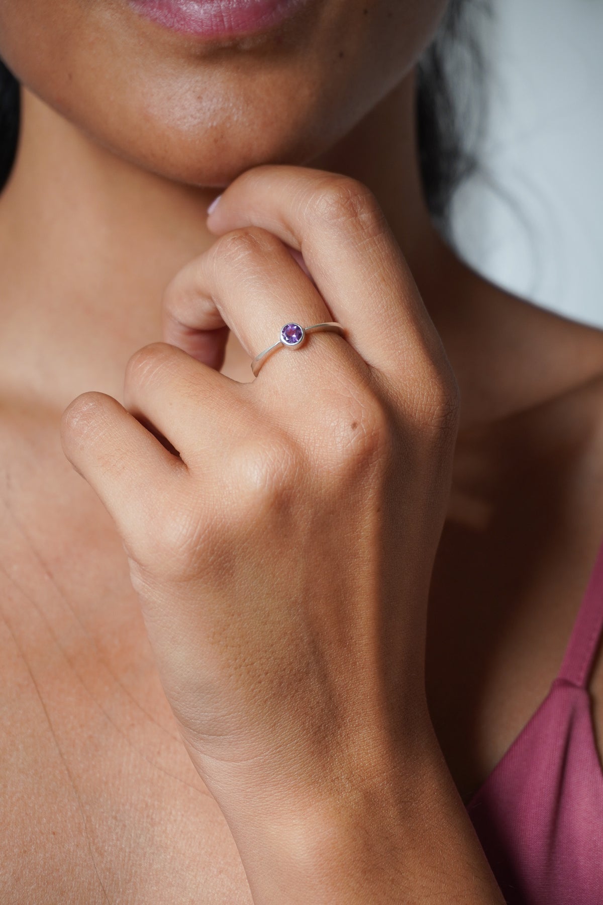 Anillo amatista