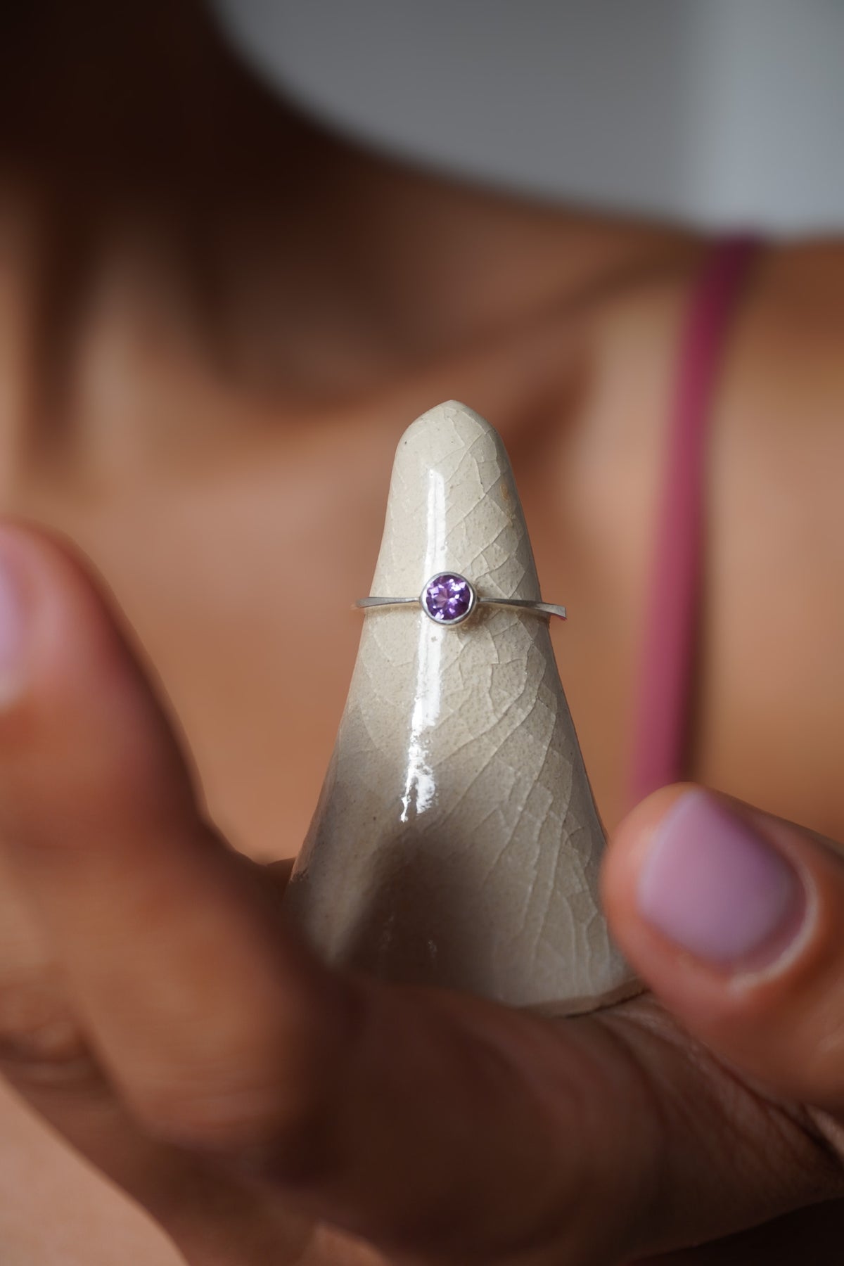 Anillo amatista