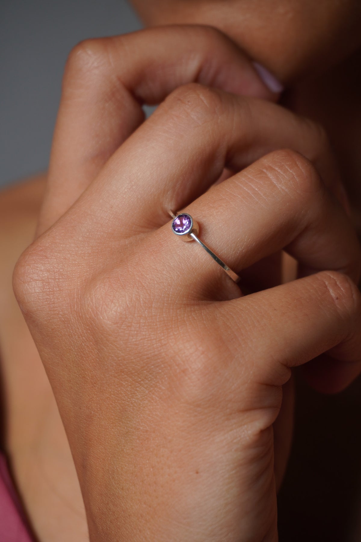 Anillo amatista