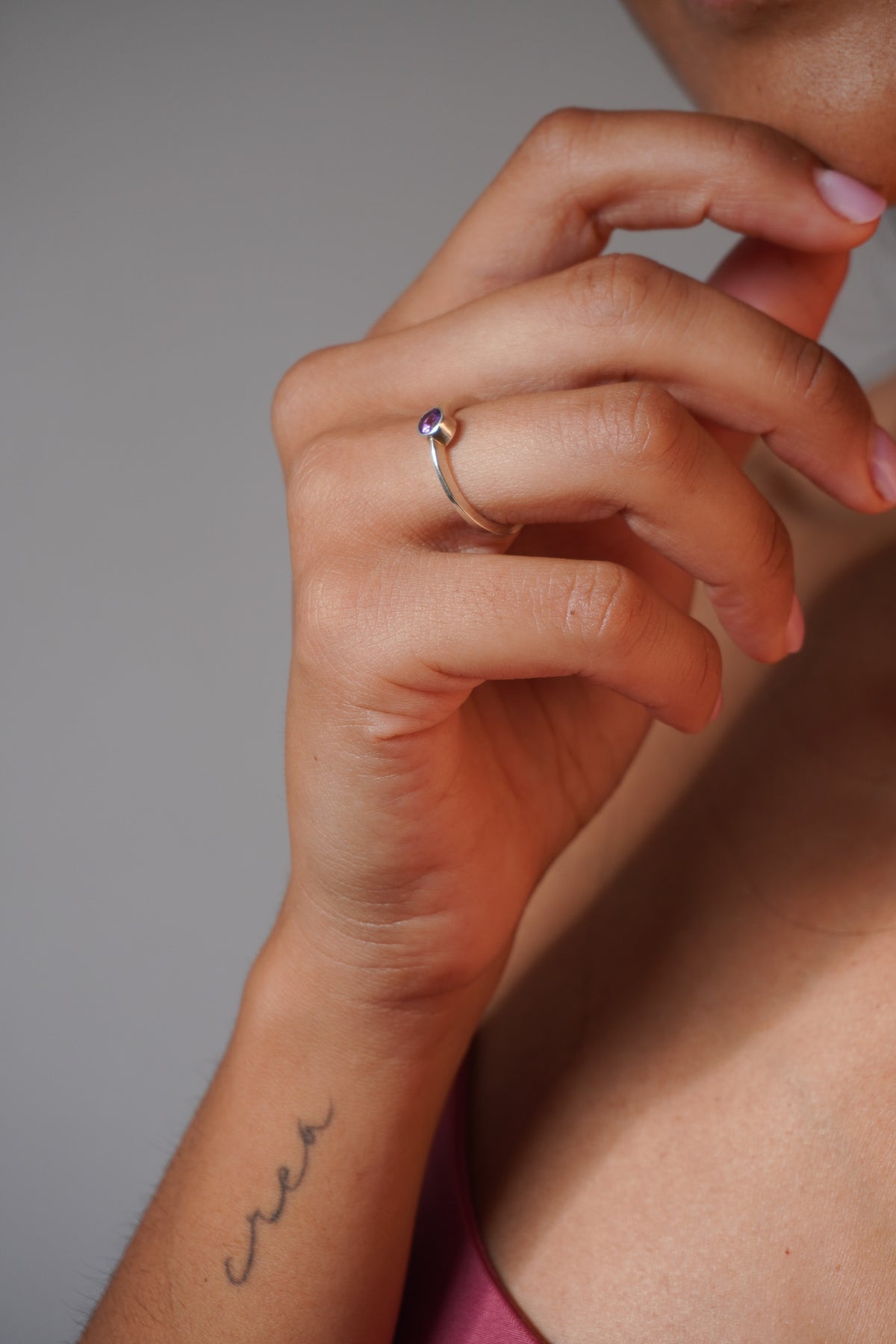Anillo amatista