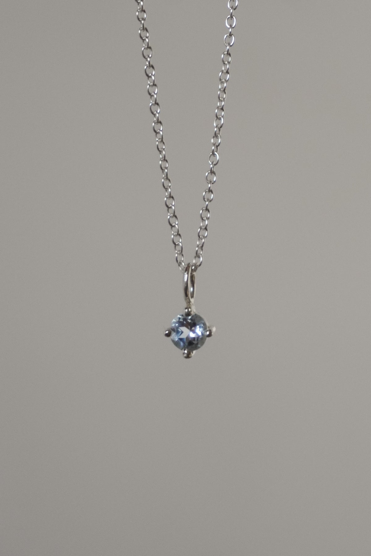 Colgante mini Topacio azul