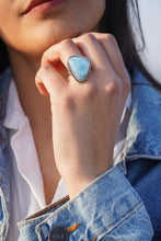 Cargar imagen en el visor de la galería, Anillo larimar - talla 18
