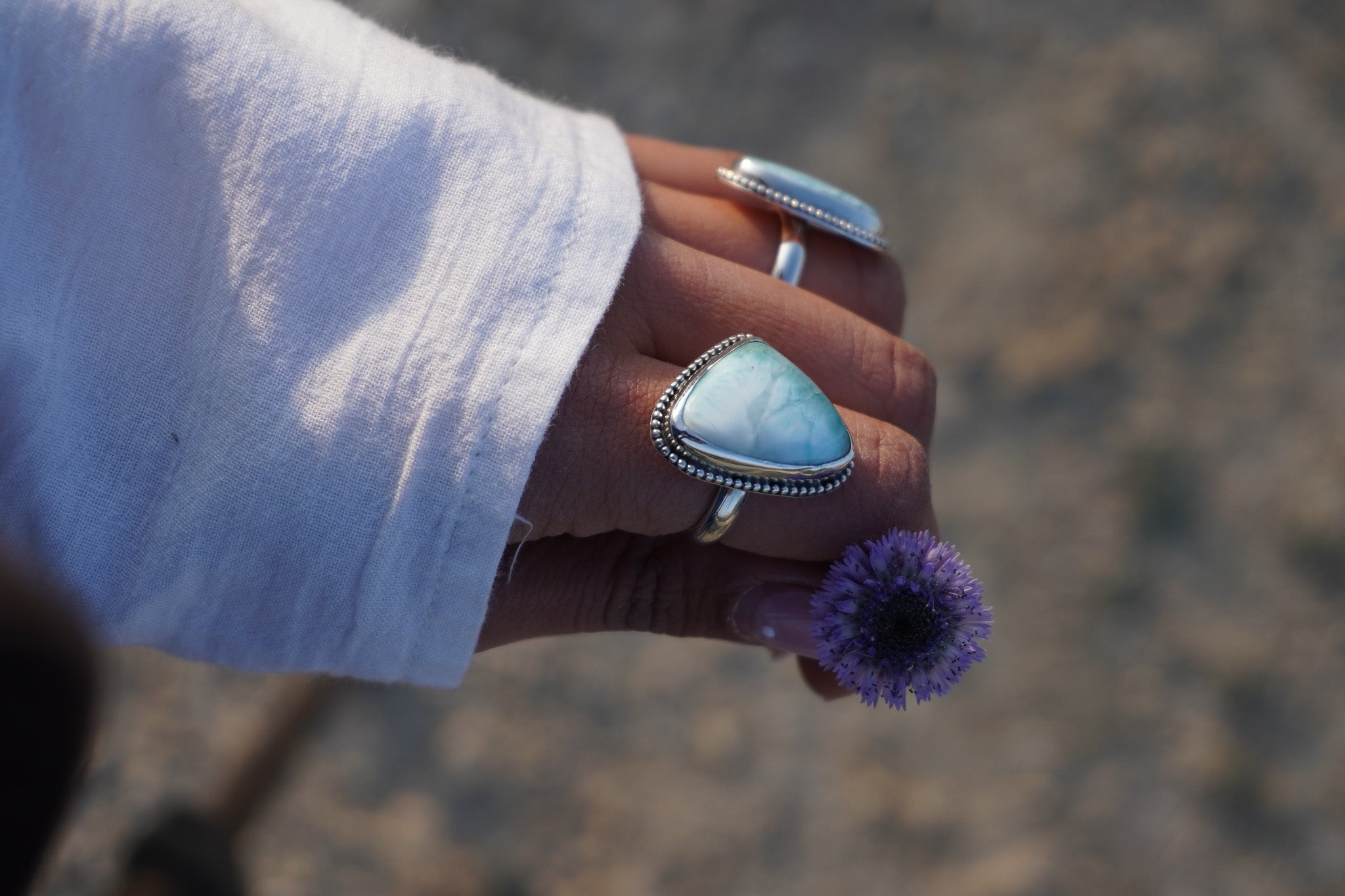 Anillo larimar - talla 18